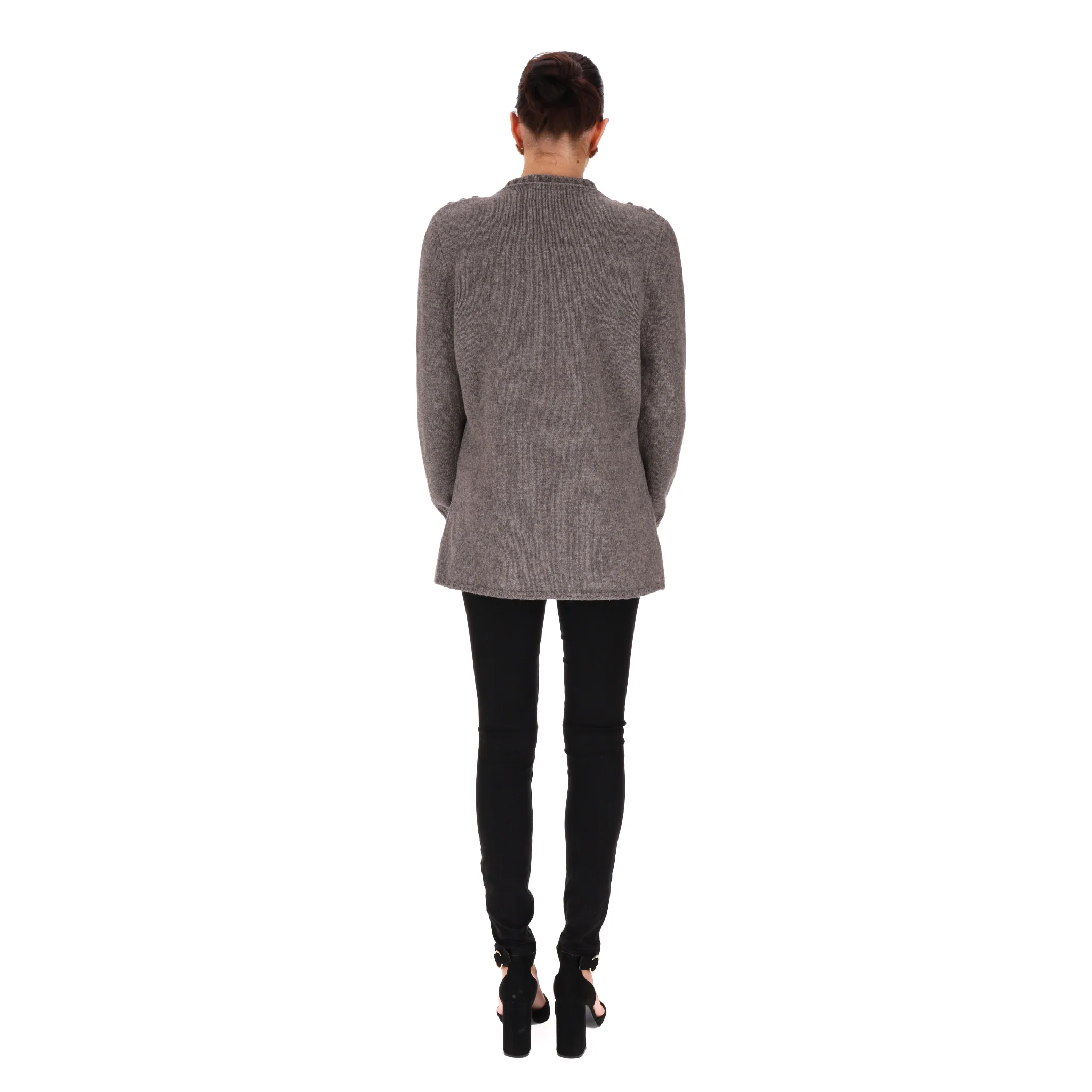 Celine Wool & Yak Blend Jumper. Size XL - Image 4