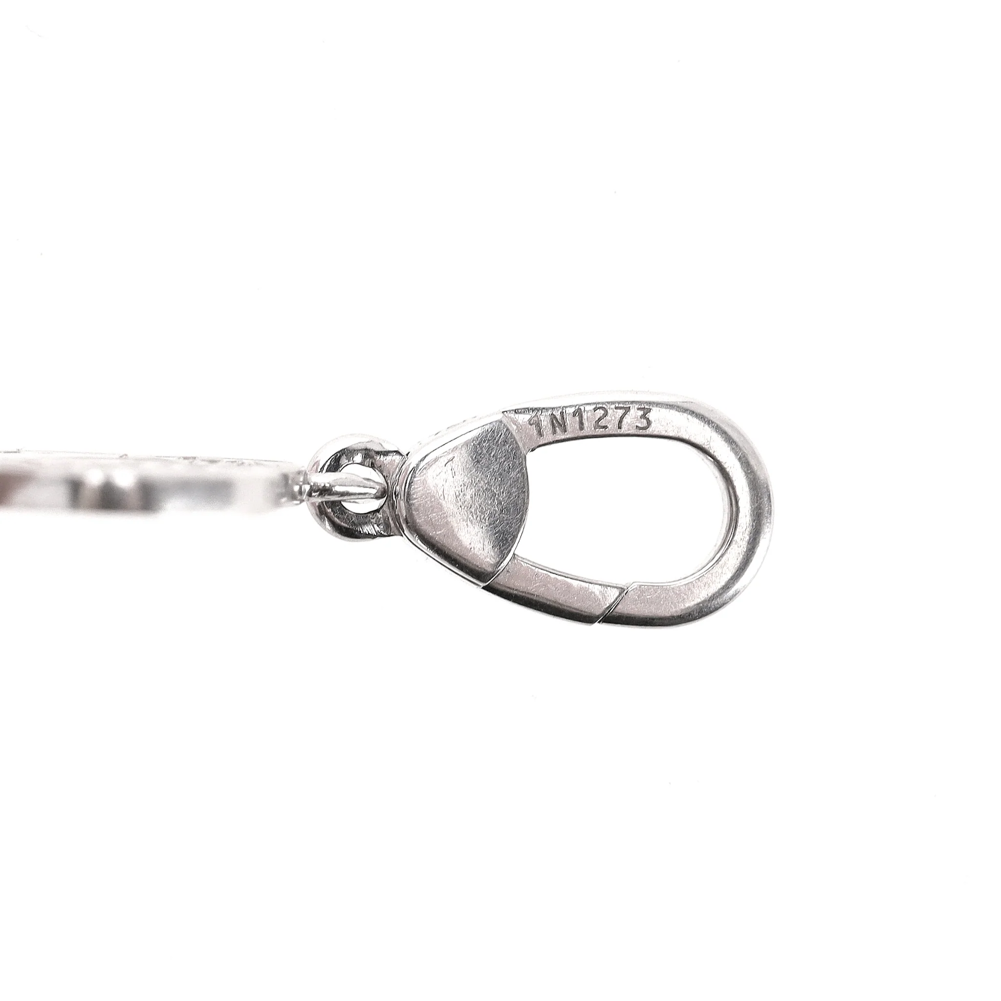 Chanel 18K White Gold & Diamond Camellia Heart-Shaped Charm - Image 8