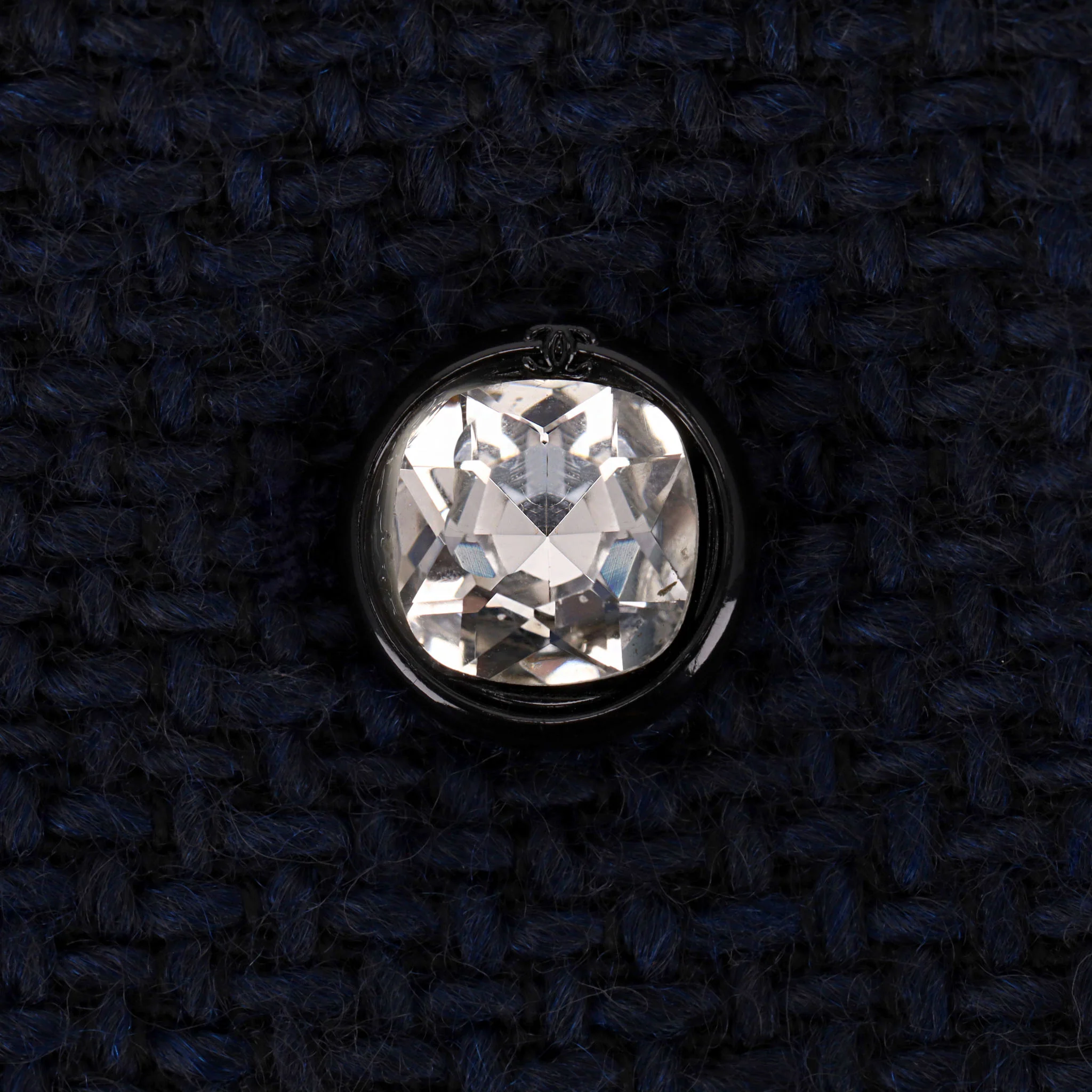 Chanel 2021 Wool Jacket With 'CC' Logo Detail Crystal Buttons. Size 38FR - Image 5