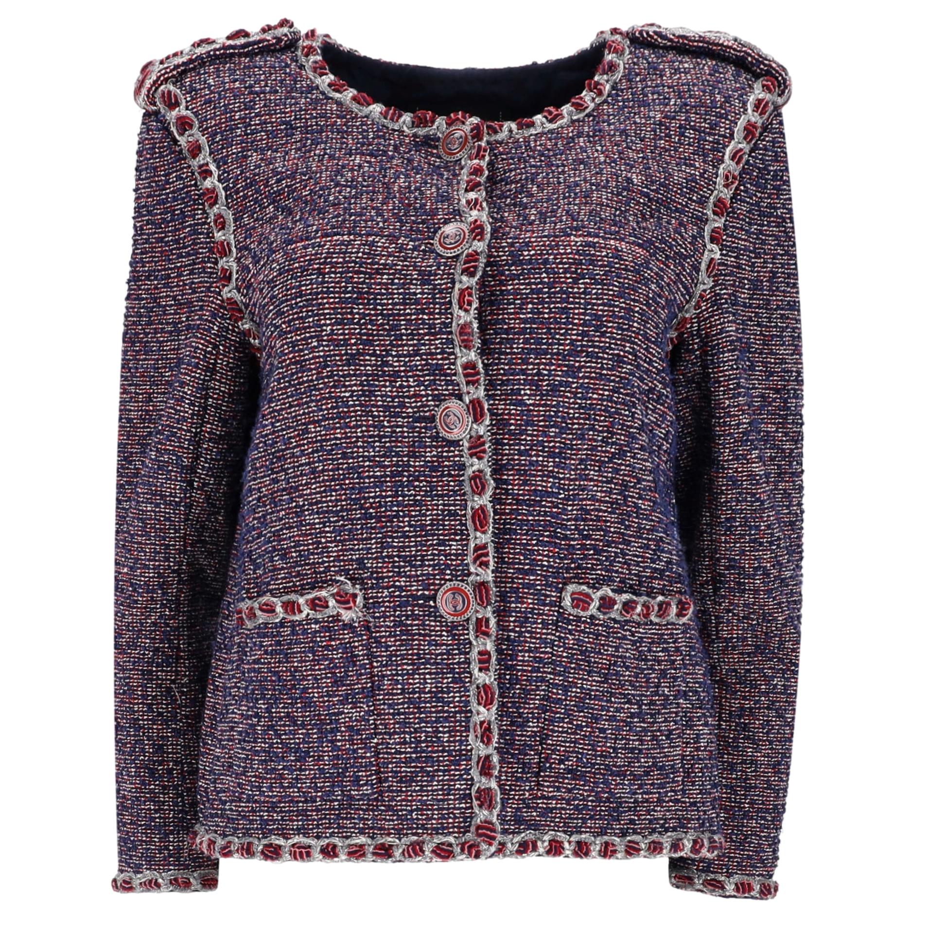 Chanel Airlines Collection Fantasy Tweed Jacket. Size 38FR