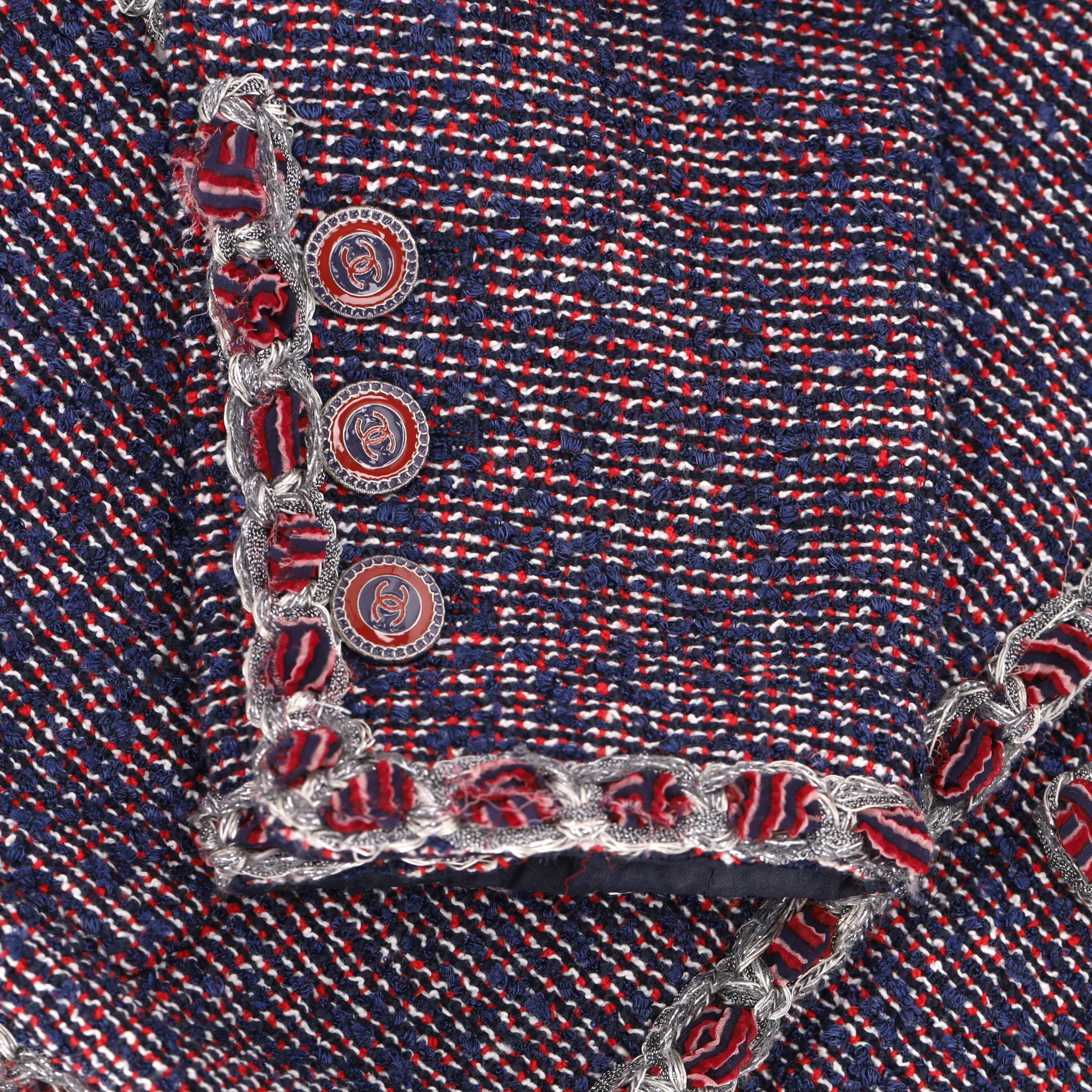 Chanel Airlines Collection Fantasy Tweed Jacket. Size 38FR - Image 6