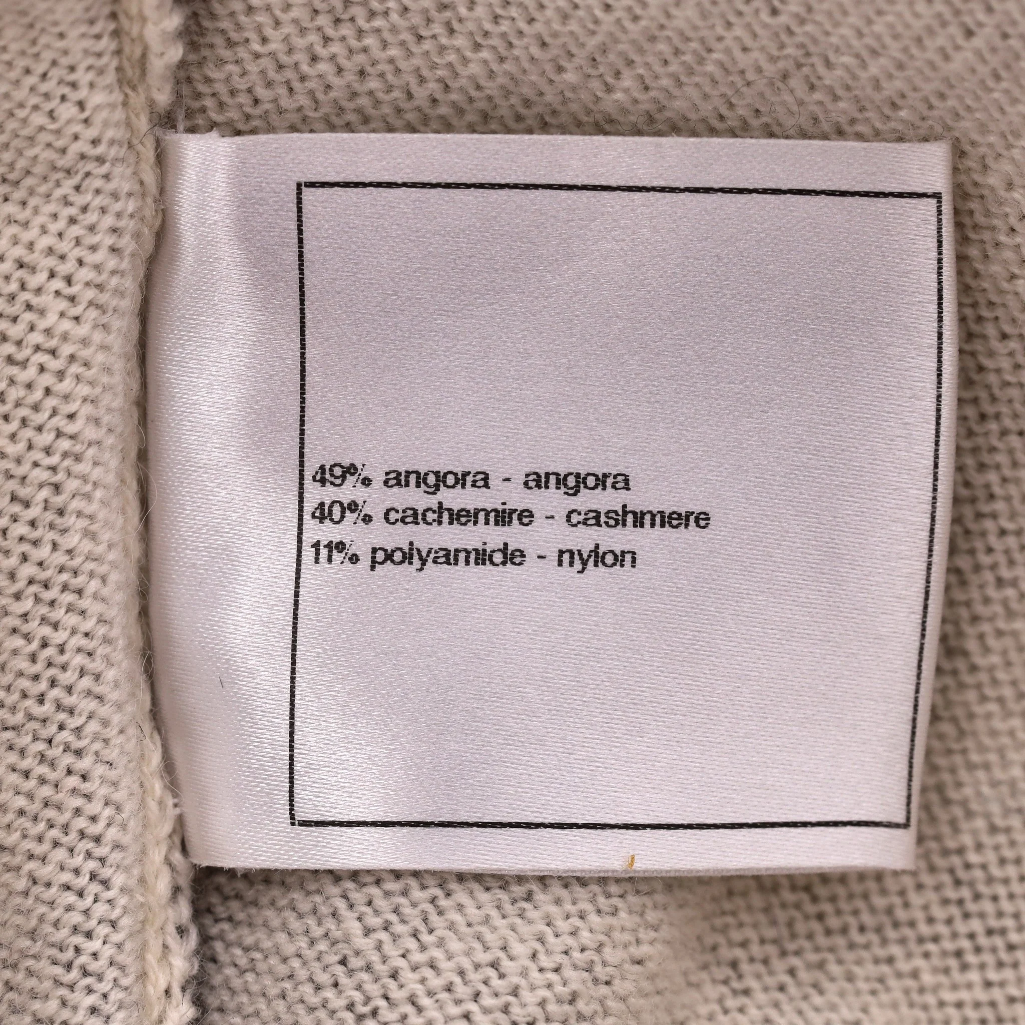 Chanel Open Back Angora & Cashmere Dress. Size 42FR - Image 7