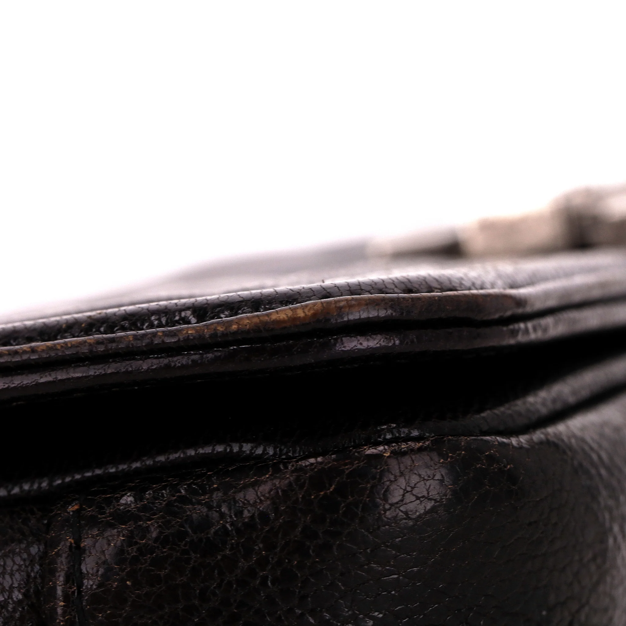 Chanel Ombre Quilted Glazed Leather Crossbody Boy Bag - Image 11