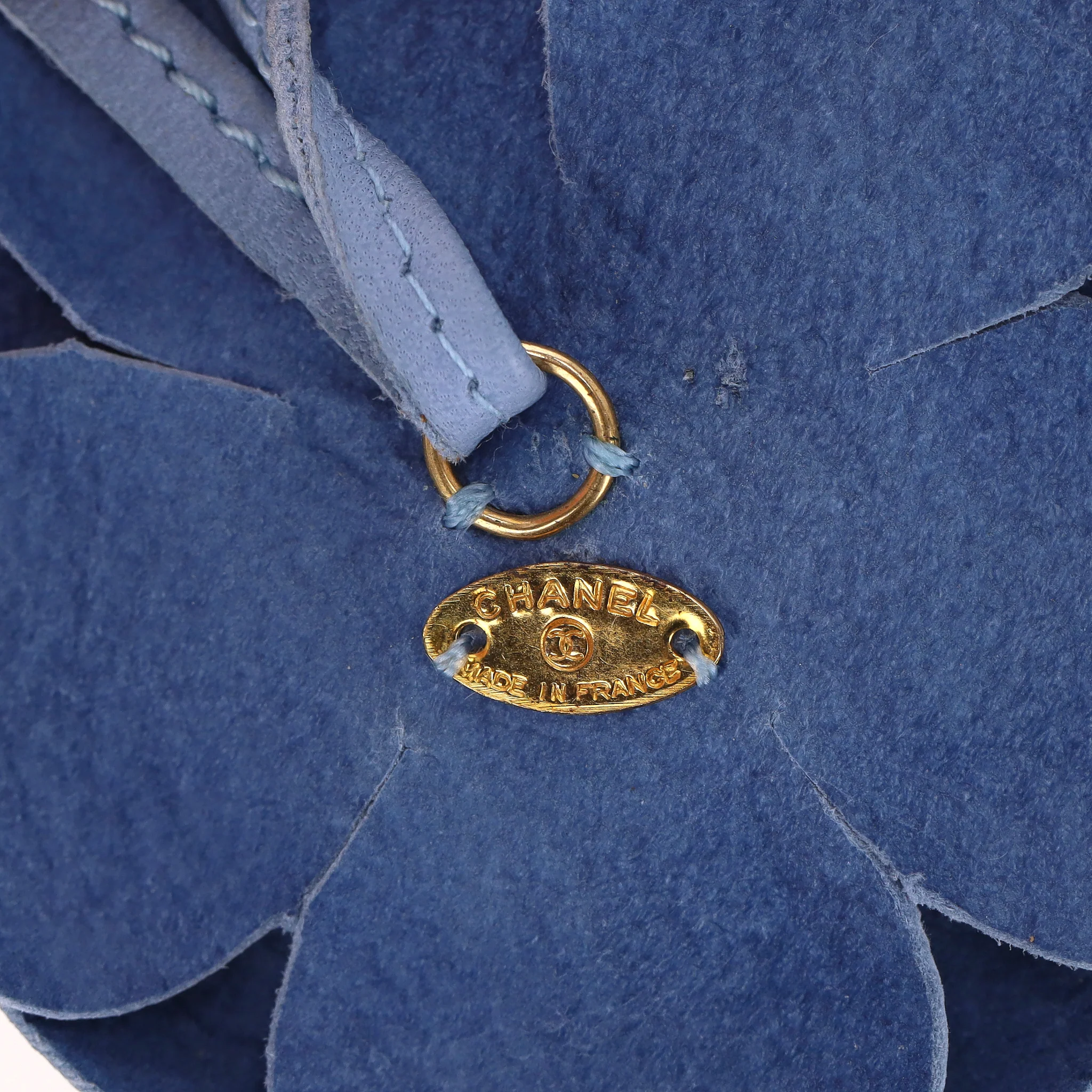 Chanel Camellia Flower Leather Choker Necklace - Image 5