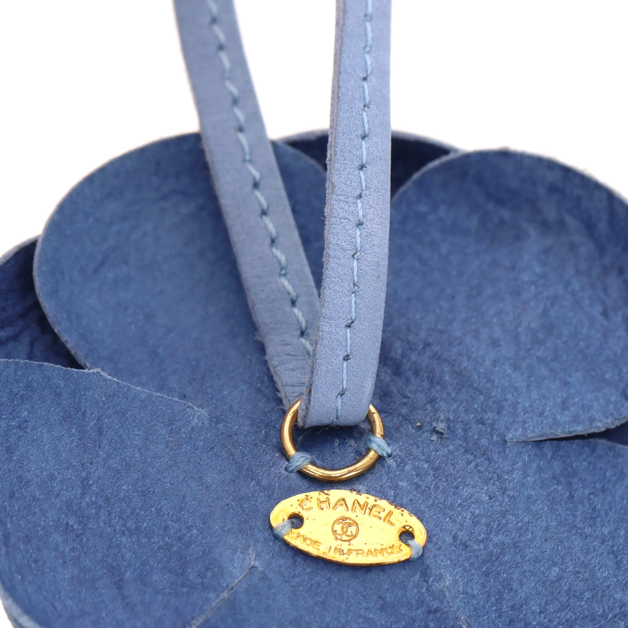 Chanel Camellia Flower Leather Choker Necklace - Image 6