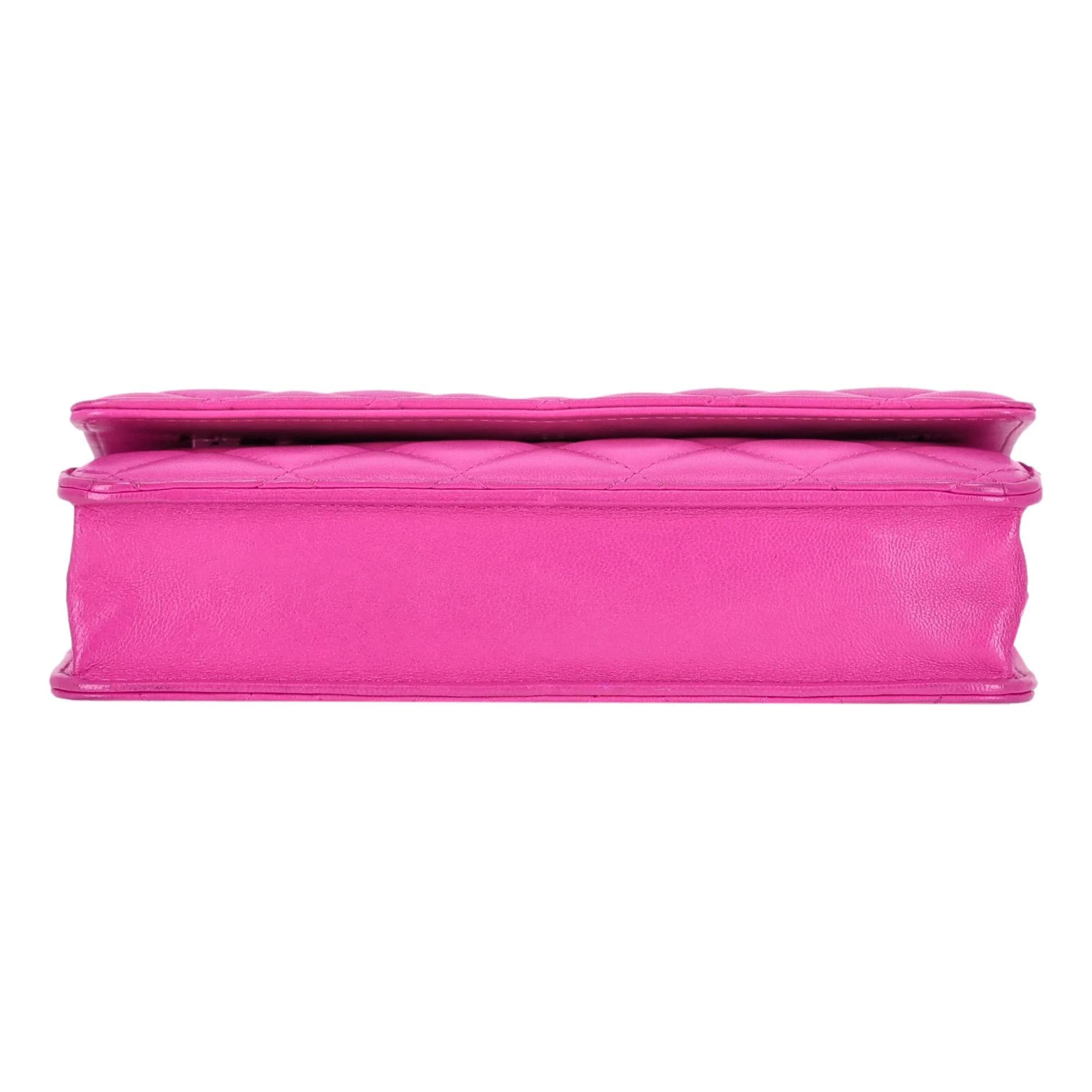 Chanel Lambskin Leather Wallet On Chain - Image 5