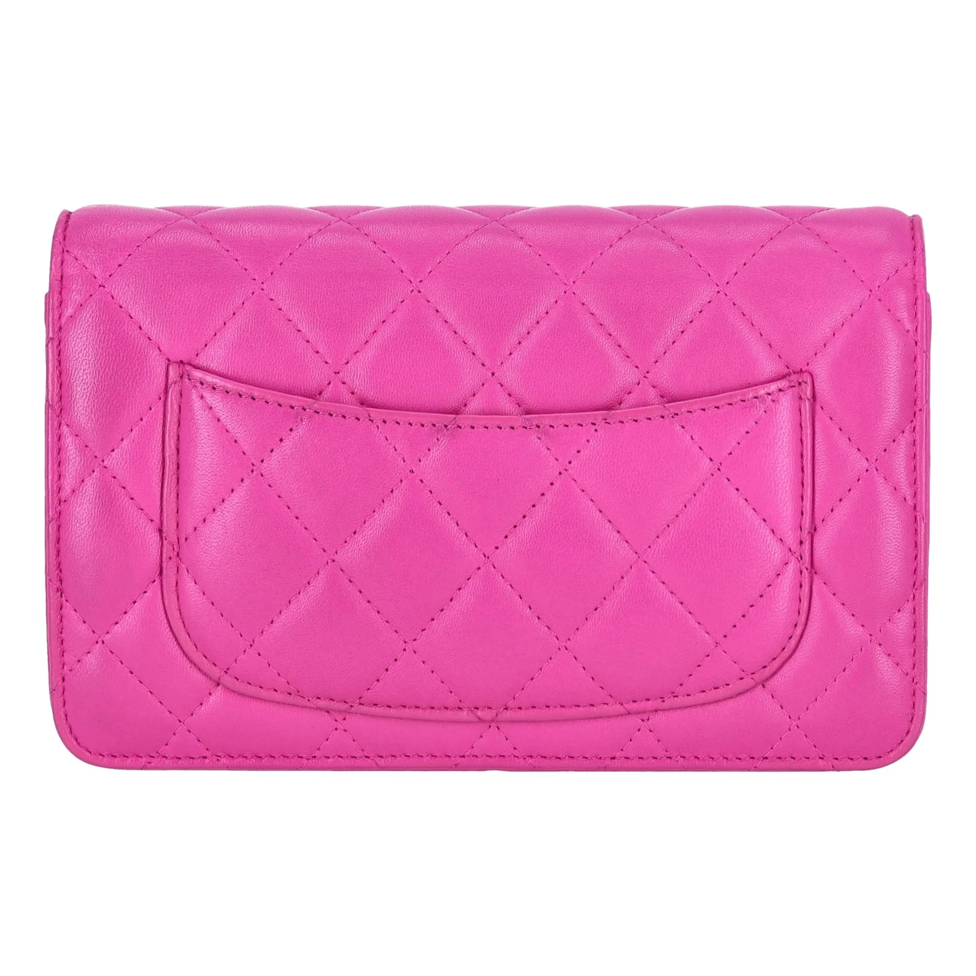 Chanel Lambskin Leather Wallet On Chain - Image 6