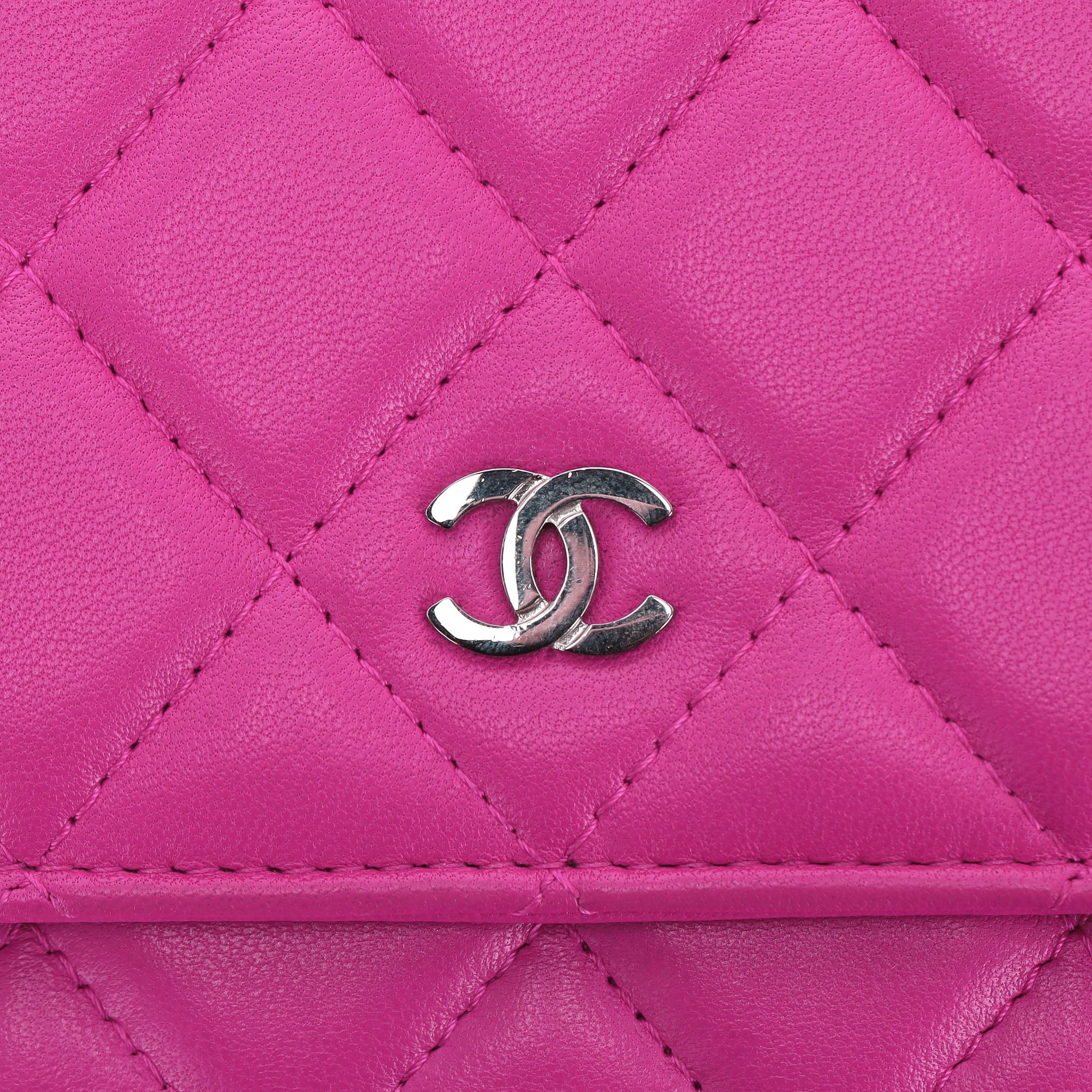Chanel Lambskin Leather Wallet On Chain - Image 7