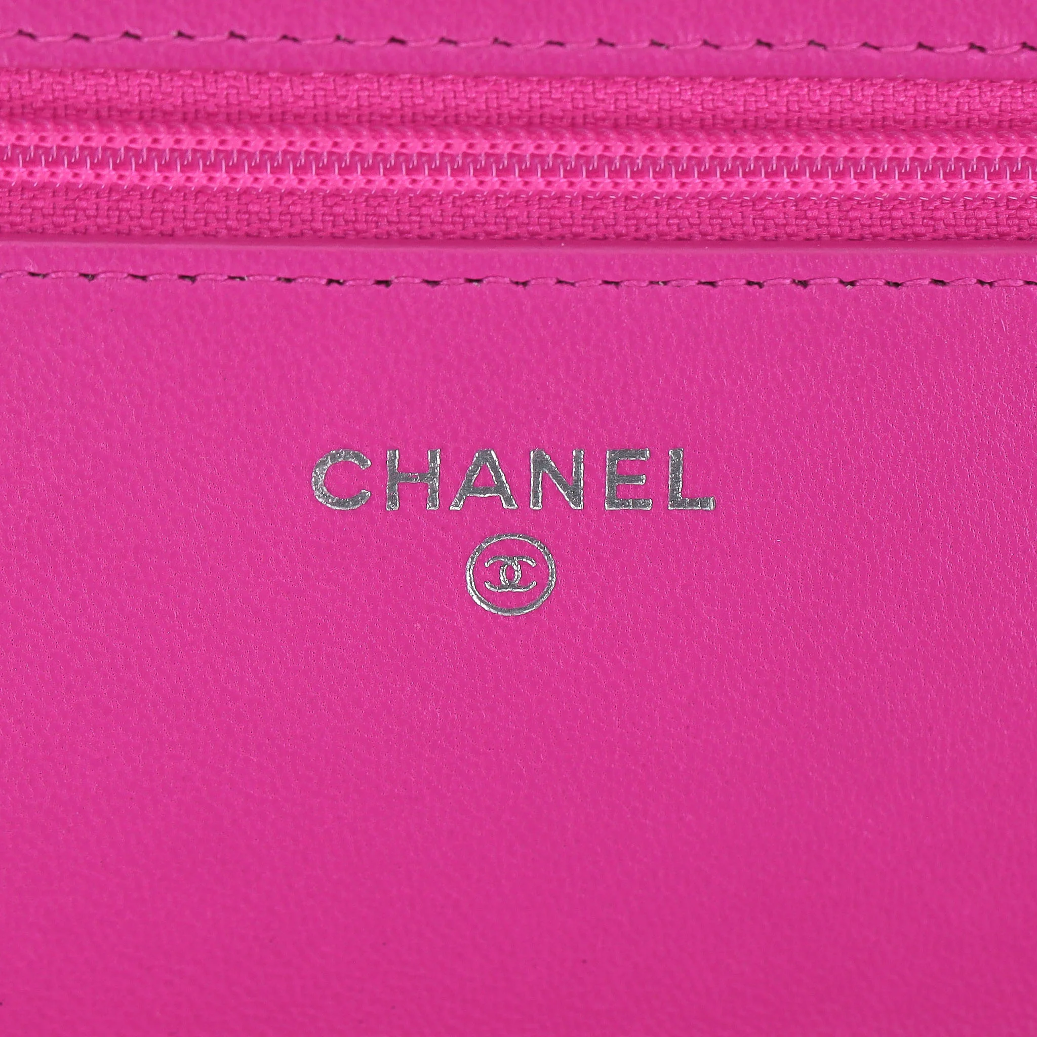 Chanel Lambskin Leather Wallet On Chain - Image 8