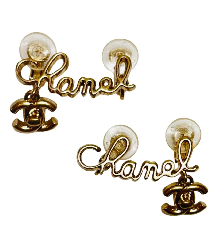 Chanel 'CC' Logo Climber Cuff Clip Earrings - Image 4