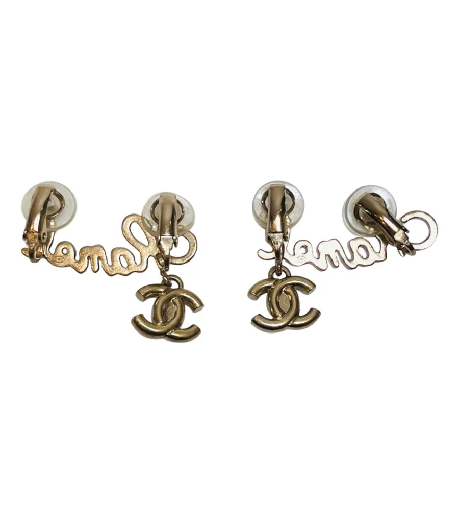 Chanel 'CC' Logo Climber Cuff Clip Earrings - Image 7