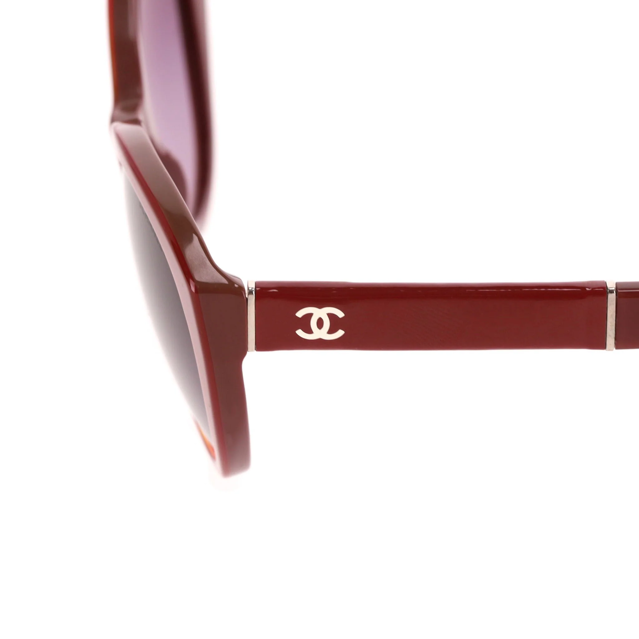 Chanel 'CC' Logo Detail Butterfly Sunglasses - Image 4