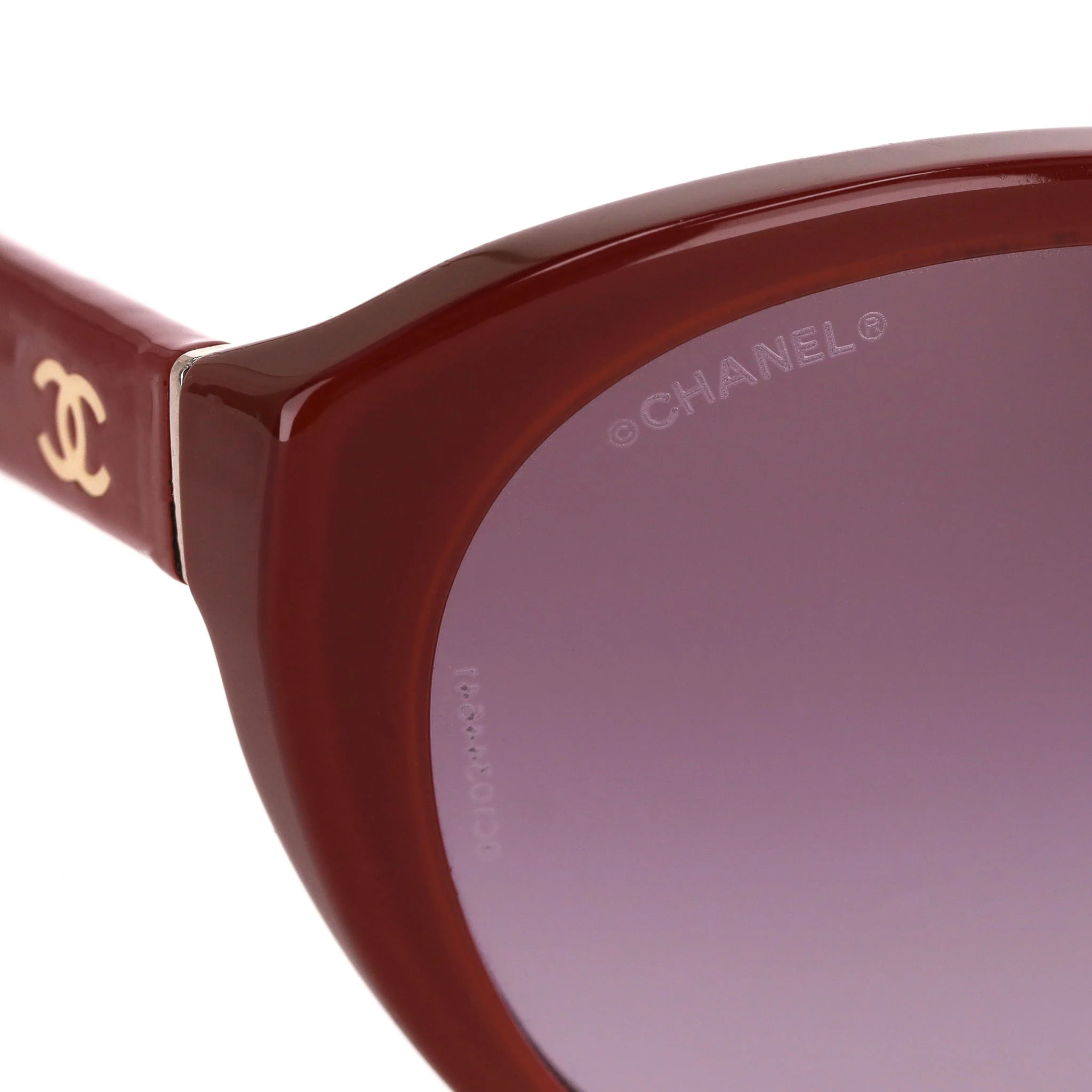 Chanel 'CC' Logo Detail Butterfly Sunglasses - Image 5
