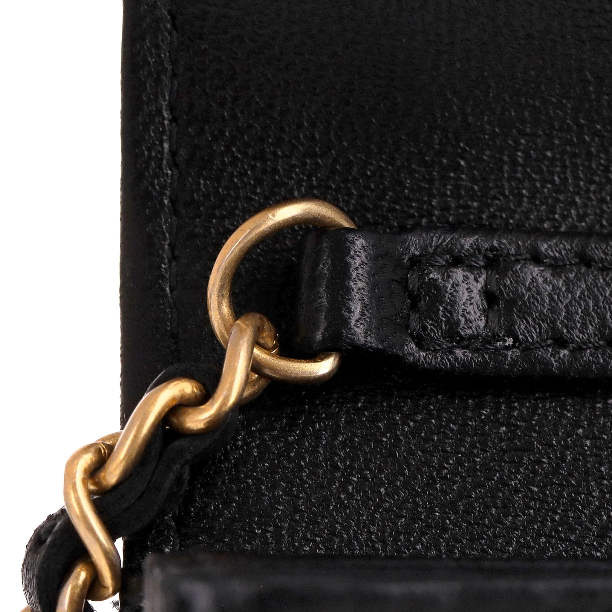 Chanel 'CC' Logo Diamond Quilted Lambskin Leather Card/Wallet On Chain With Ruffled Shoulder Pad - Image 19