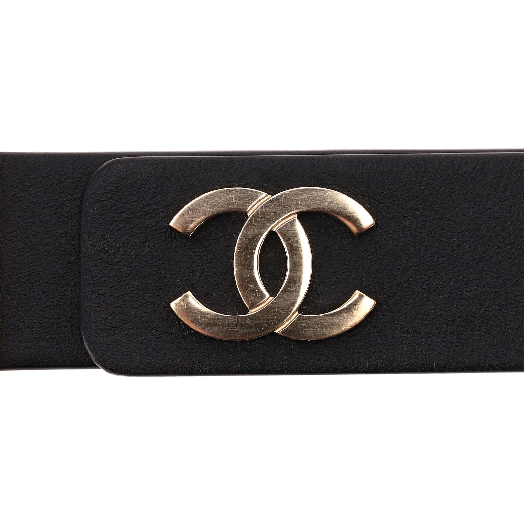 Chanel 'CC' Logo, Leather & Chain Pearl Belt - Image 8