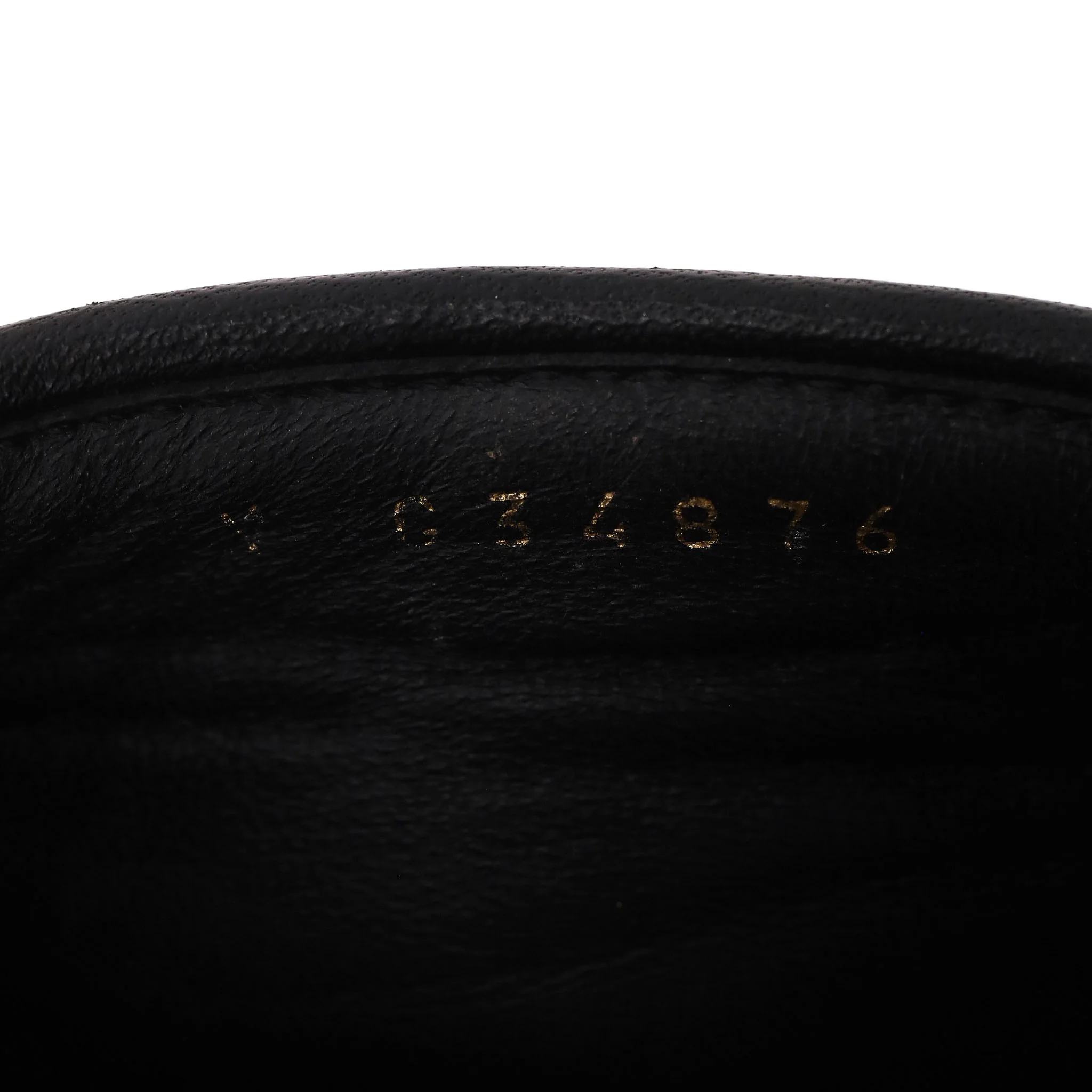 Chanel Logo Embossed Lambskin Cork Slides. Size 38 - Image 7