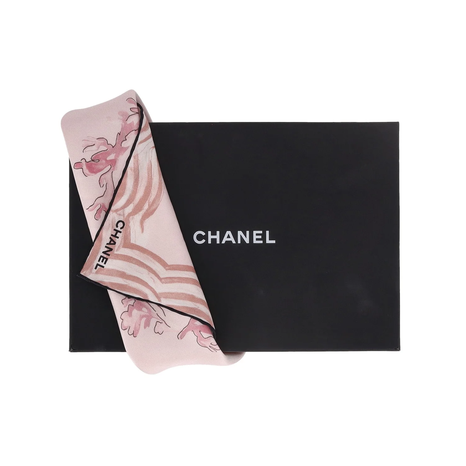 Chanel 'CC' Logo Silk Scarf - Image 2