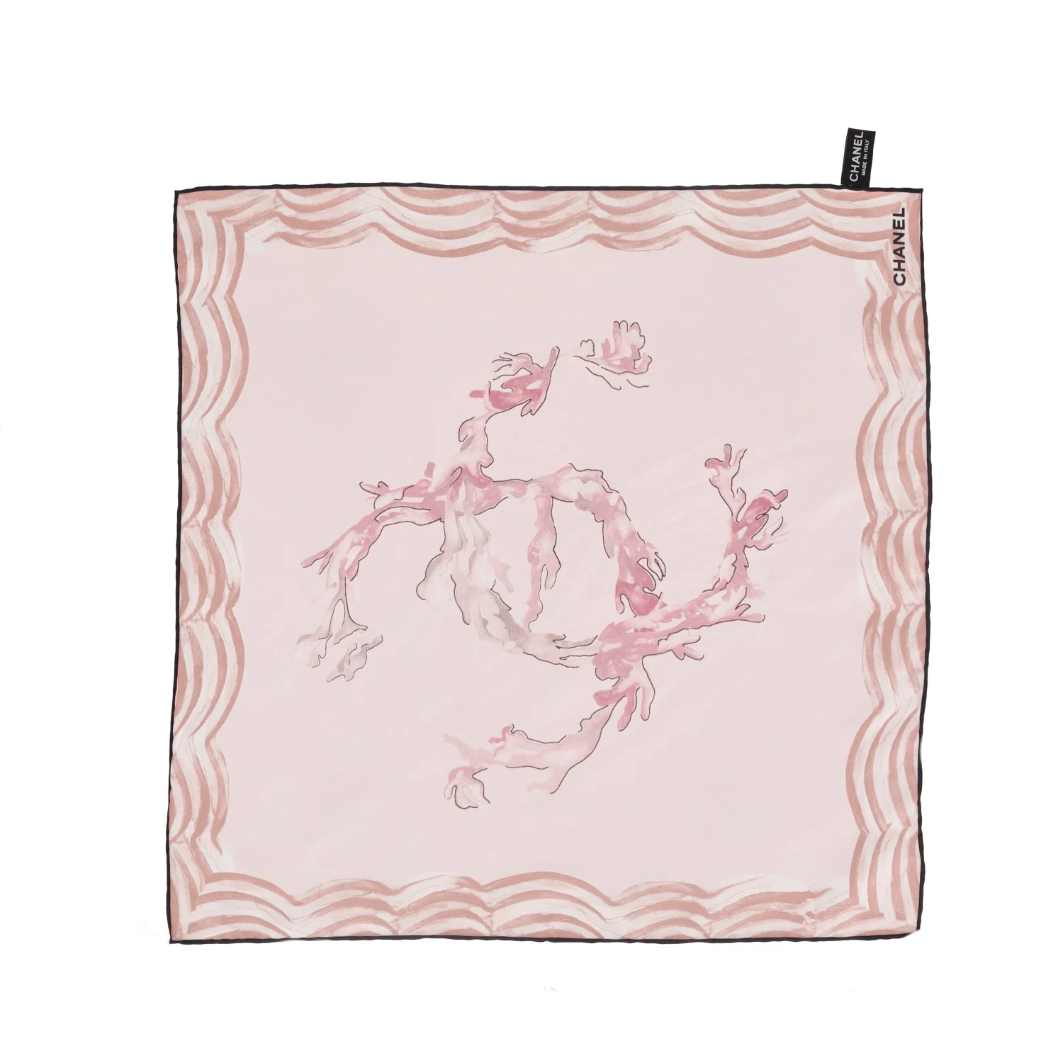 Chanel 'CC' Logo Silk Scarf - Image 3