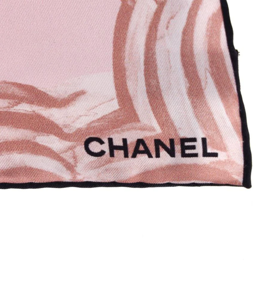 Chanel 'CC' Logo Silk Scarf - Image 6