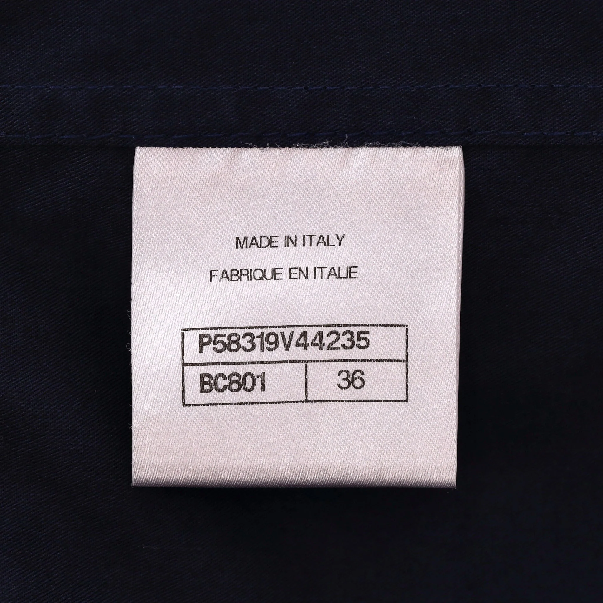 Chanel Cotton Layered Drawstring Coat. Size 36FR - Image 8
