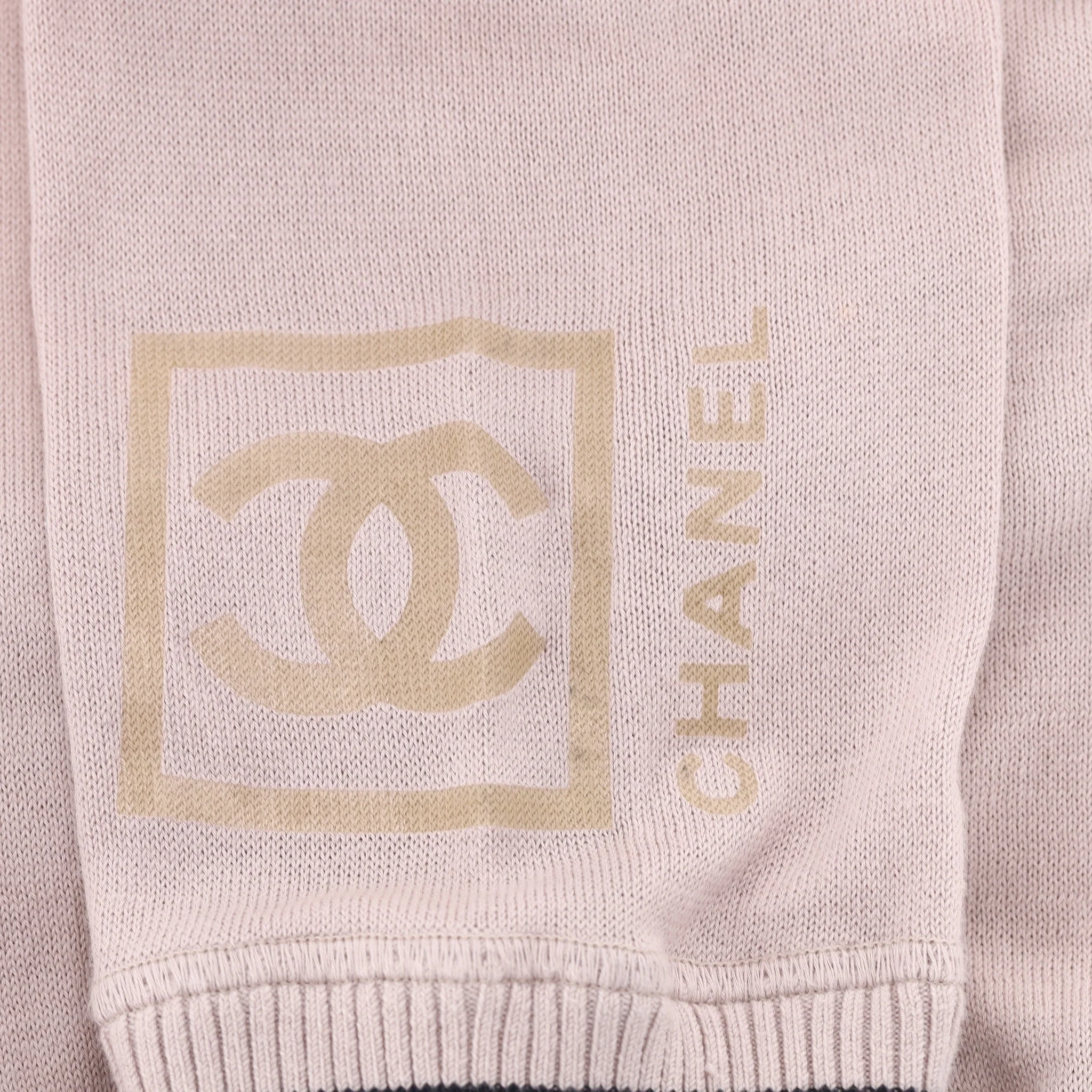 Chanel Cotton Top & Matching Hoodie. Size 40FR - Image 10