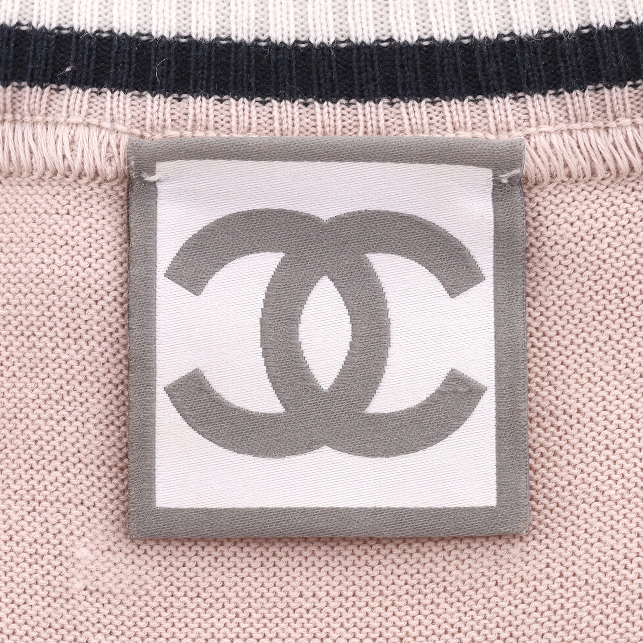 Chanel Cotton Top & Matching Hoodie. Size 40FR - Image 11