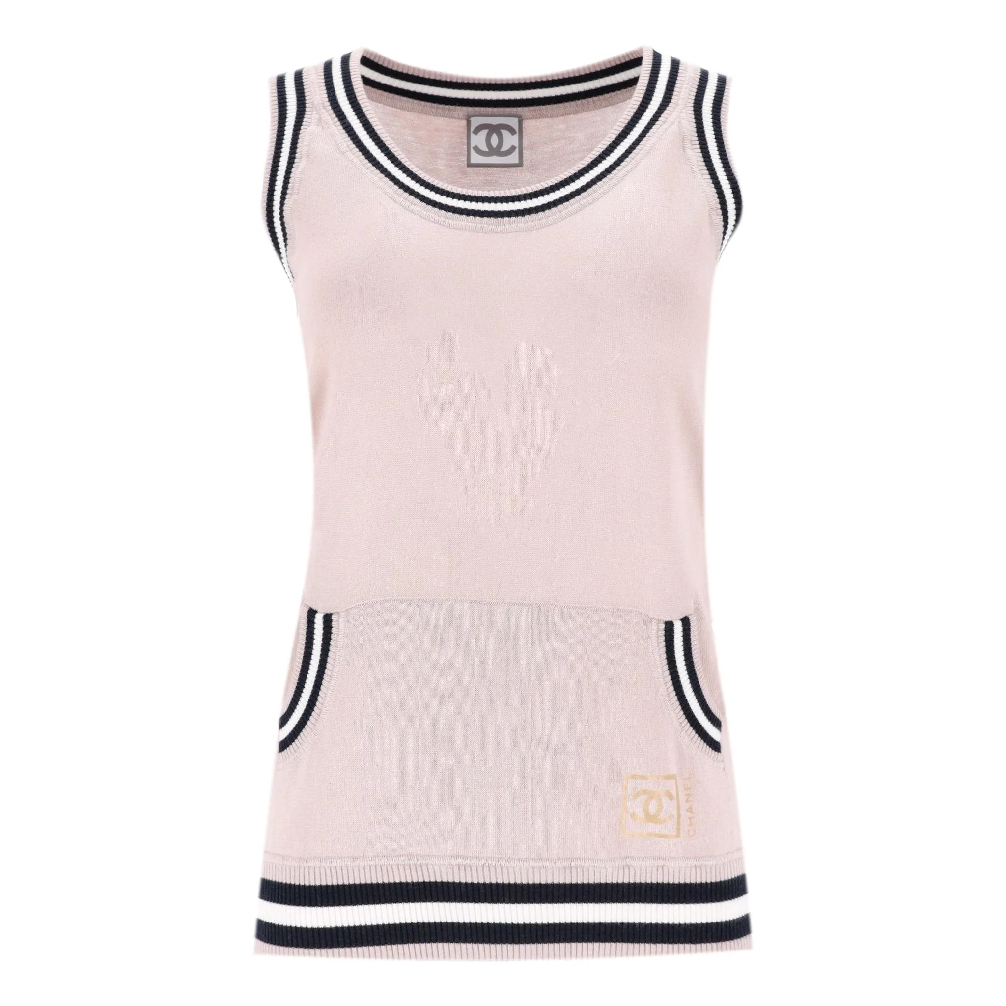 Chanel Cotton Top & Matching Hoodie. Size 40FR - Image 7