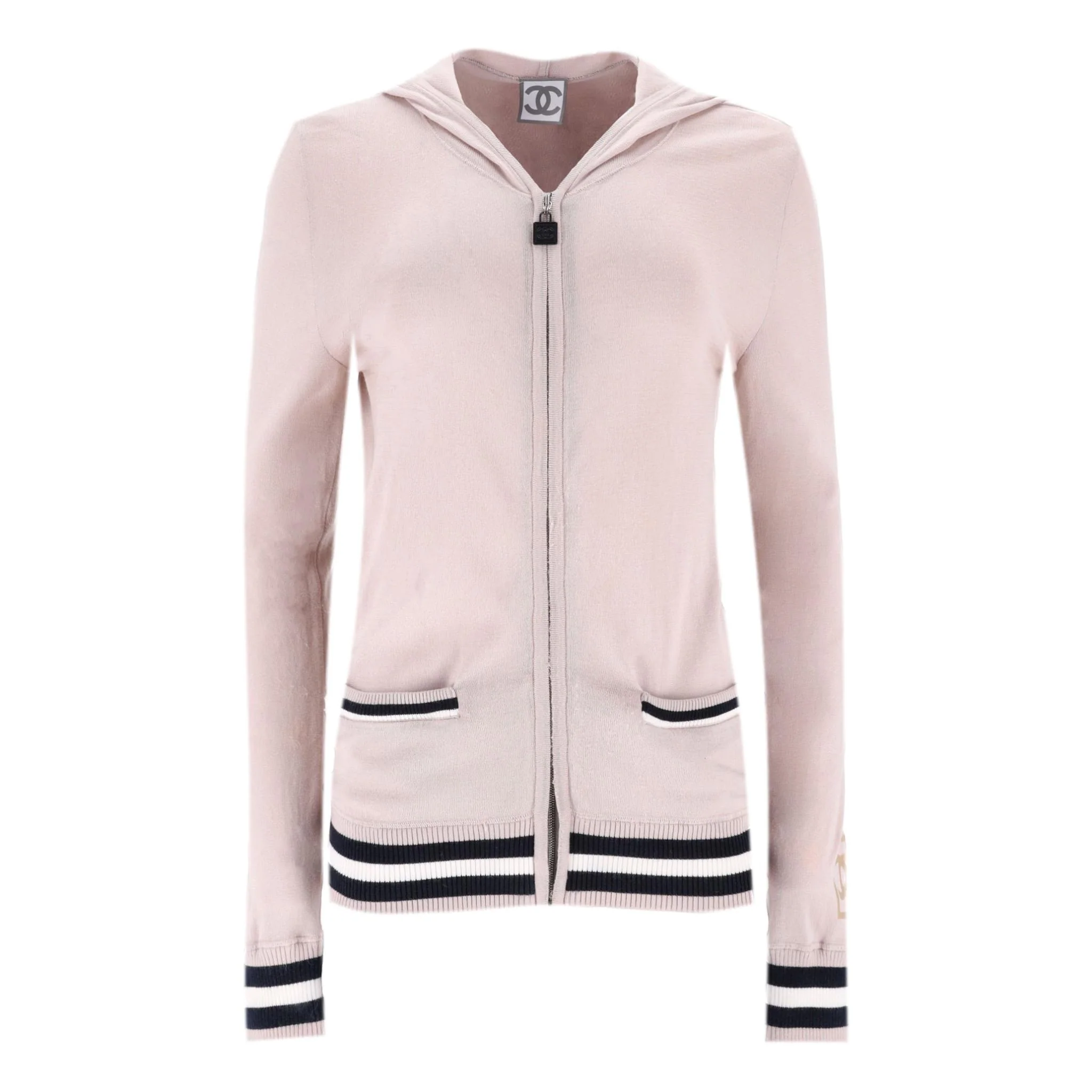 Chanel Cotton Top & Matching Hoodie. Size 40FR - Image 8