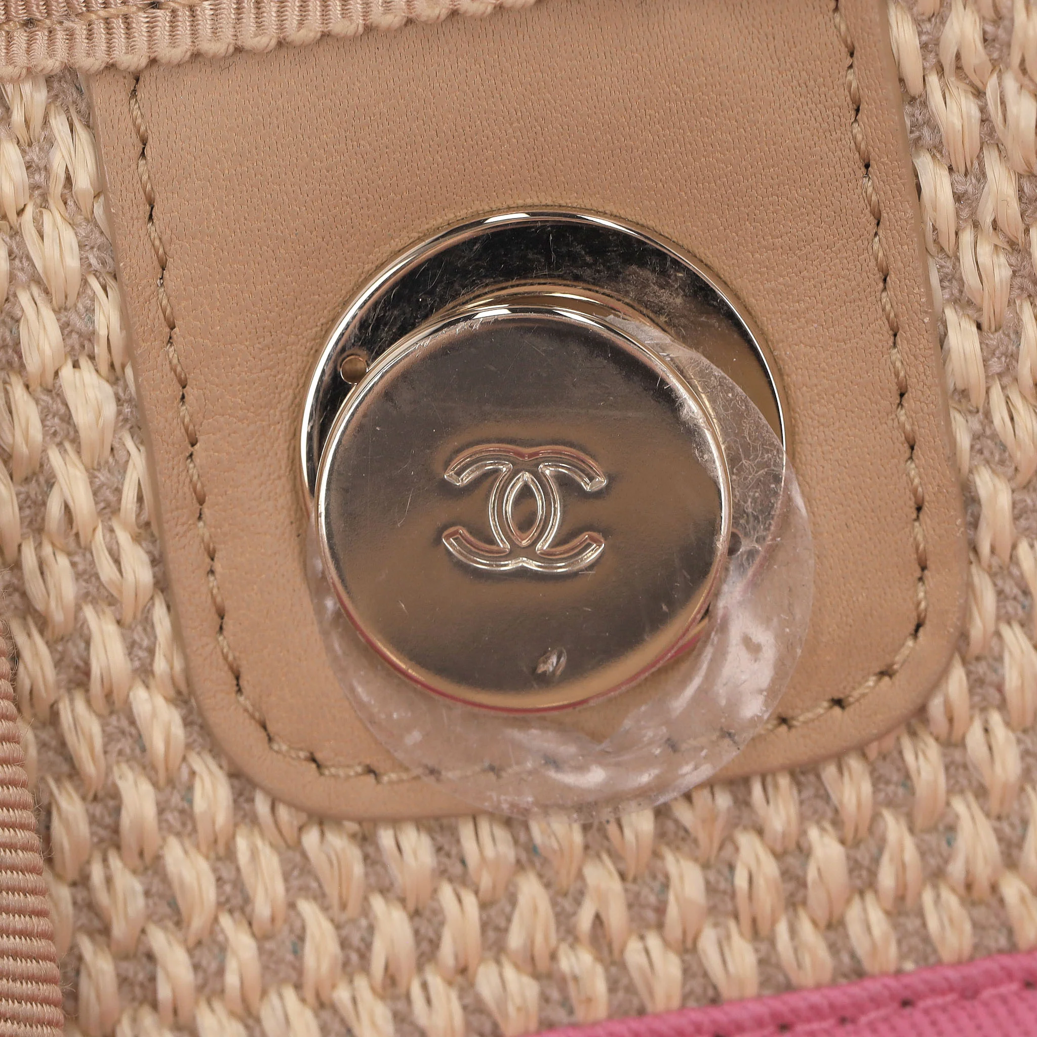 Chanel Cruise 2020 Ltd Edition Striped Raffia Deauville Large Tote Bag - Image 7
