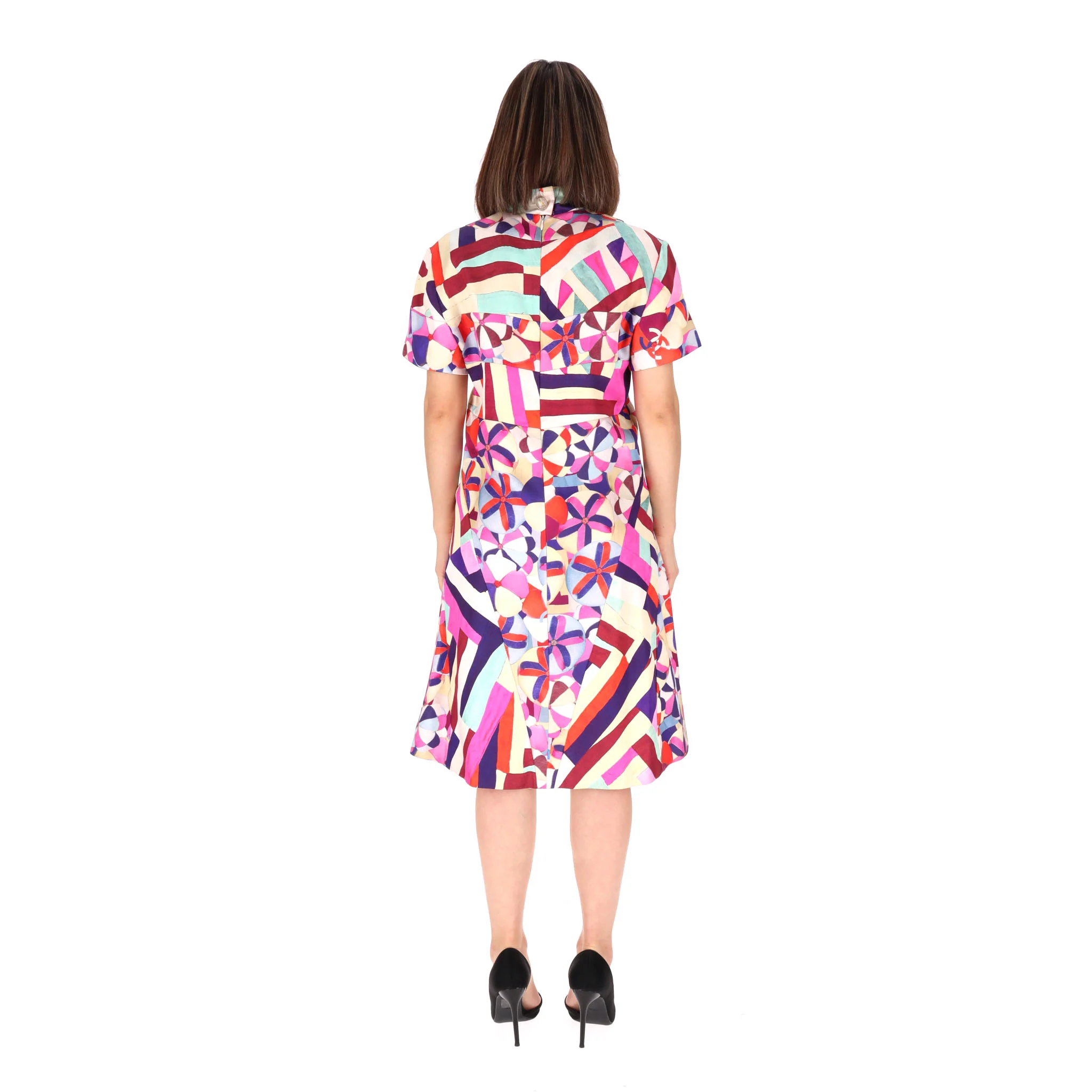 Chanel Paris-Cuba Cruise Collection Silk Dress. Size 40FR - Image 4
