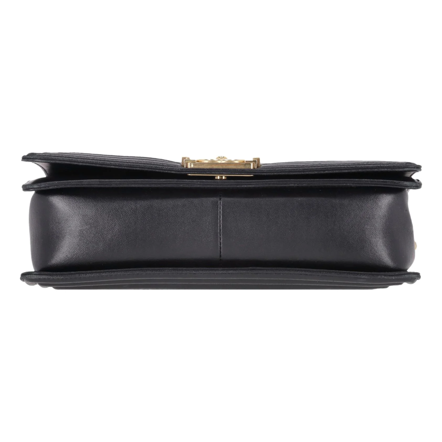 Chanel Diamond Quilted Lambskin Leather New Model Medium Boy Bag - Image 4