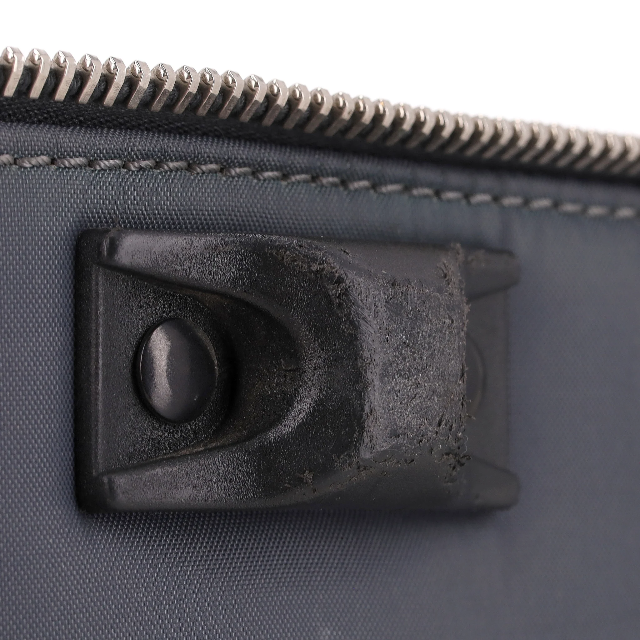 Chanel Diamond Quilted Nylon & Leather 'CC' Trolley Luggage - Image 16