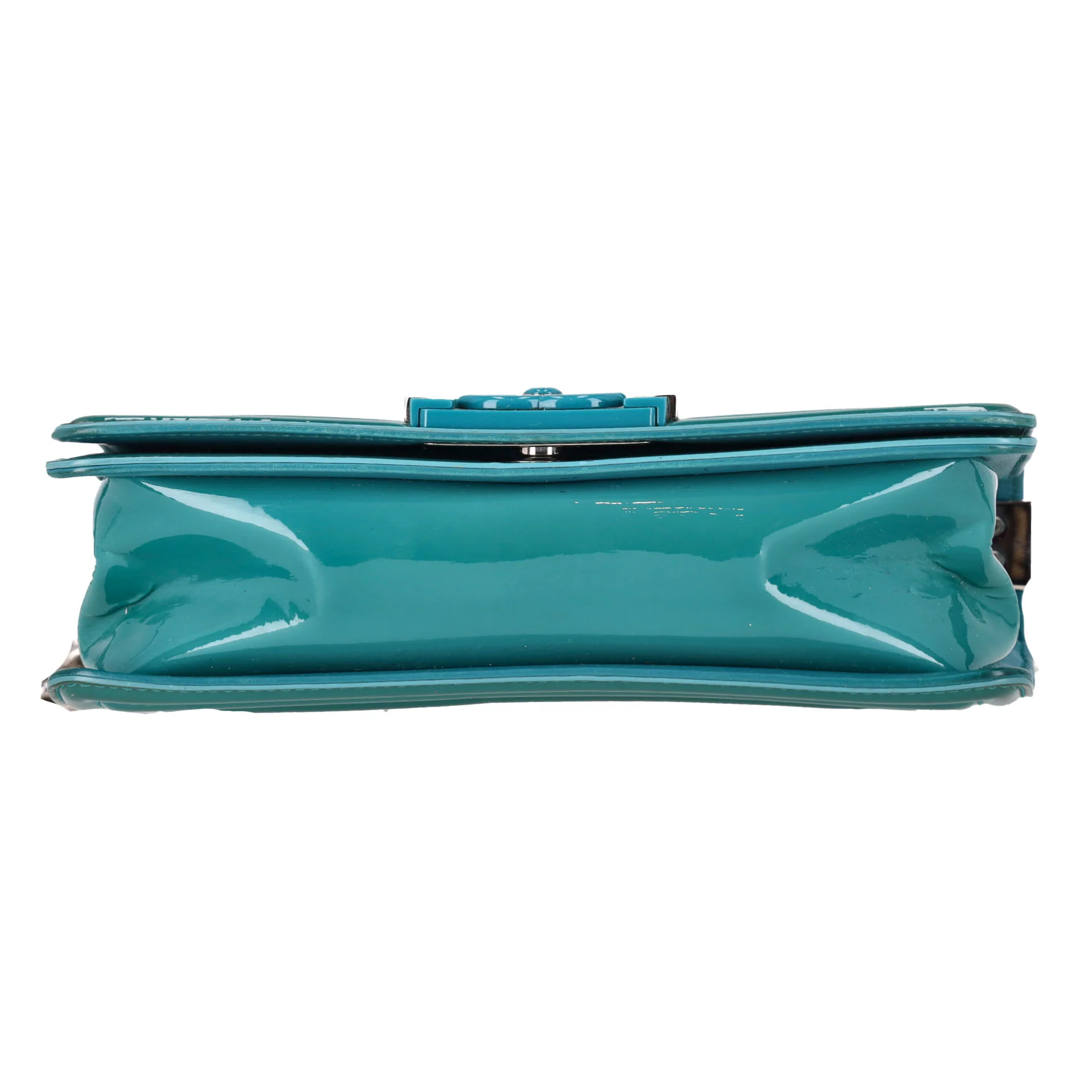 Chanel Diamond Quilted Patent Leather Plexiglass Medium Boy Flap Bag - Image 5