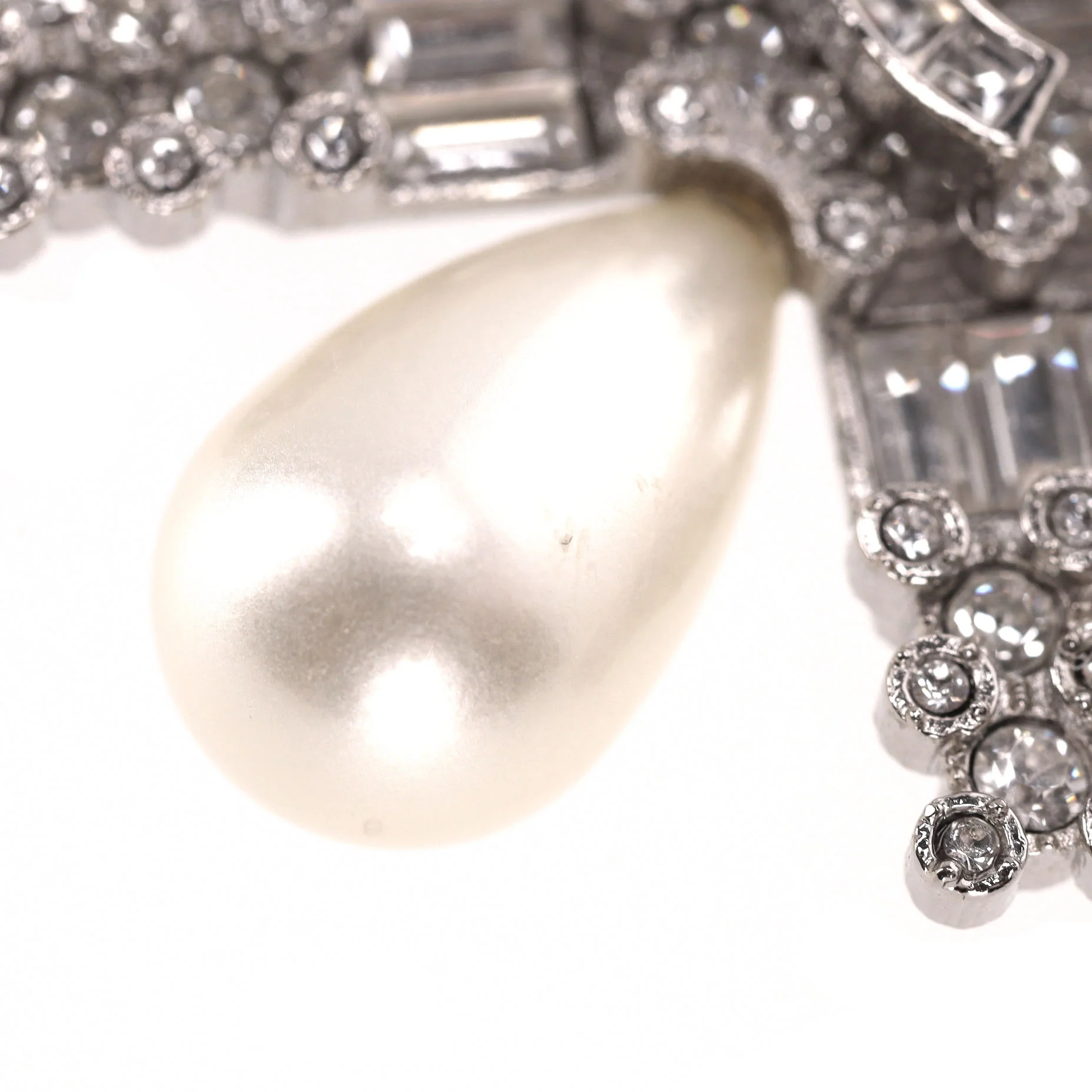Chanel Double-Strand Pearl Necklace With Crystal Embellished Maltese Cross - Image 8