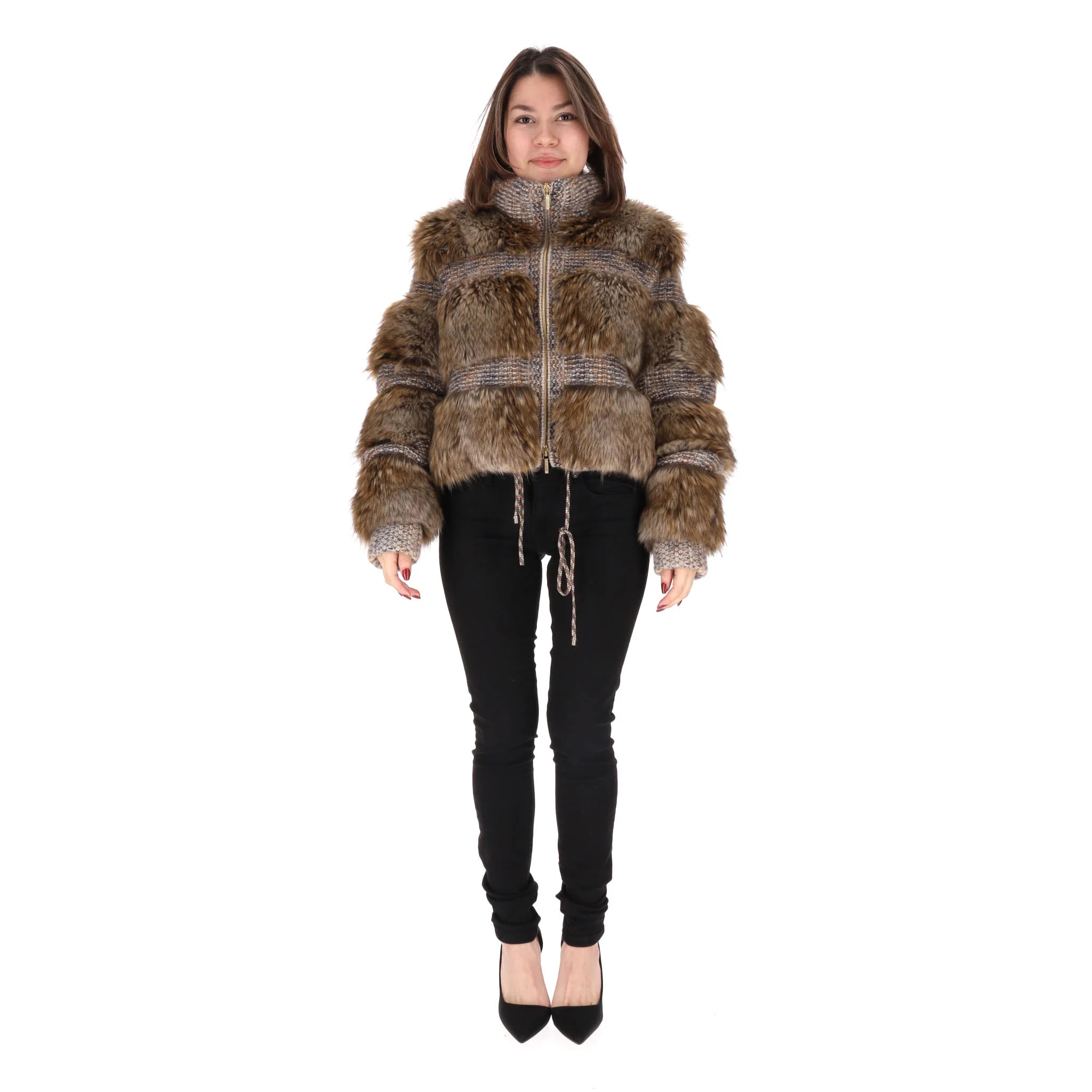 Chanel 'Forest Magic' Collection Faux Fur & Fantasy Tweed Jacket. Size 38FR - Image 2