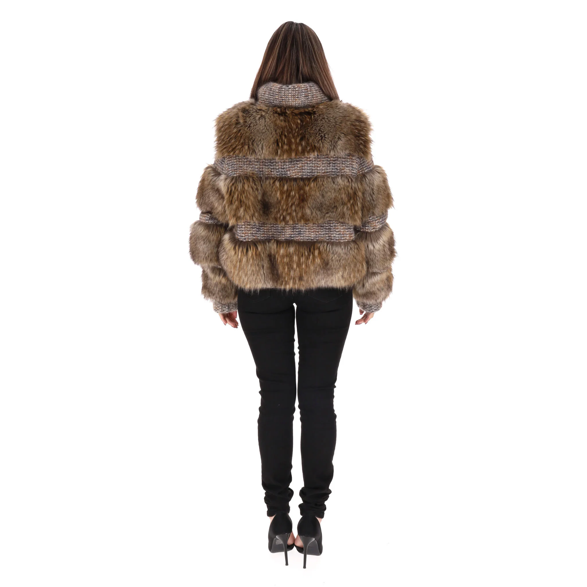Chanel 'Forest Magic' Collection Faux Fur & Fantasy Tweed Jacket. Size 38FR - Image 4