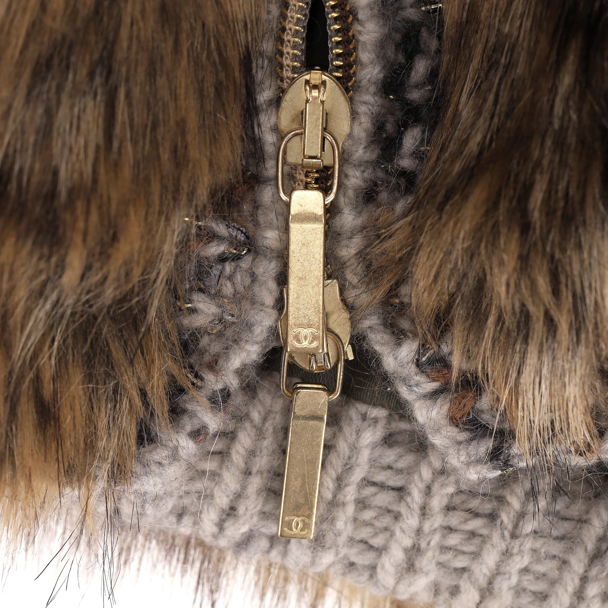 Chanel 'Forest Magic' Collection Faux Fur & Fantasy Tweed Jacket. Size 38FR - Image 5