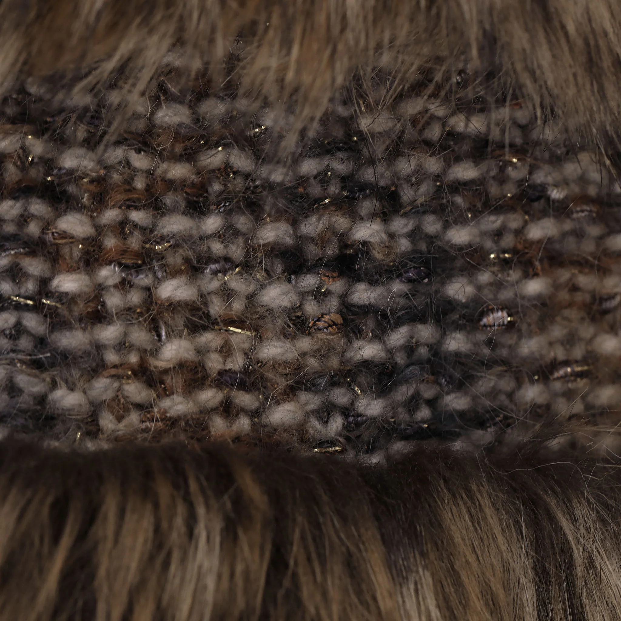 Chanel 'Forest Magic' Collection Faux Fur & Fantasy Tweed Jacket. Size 38FR - Image 7