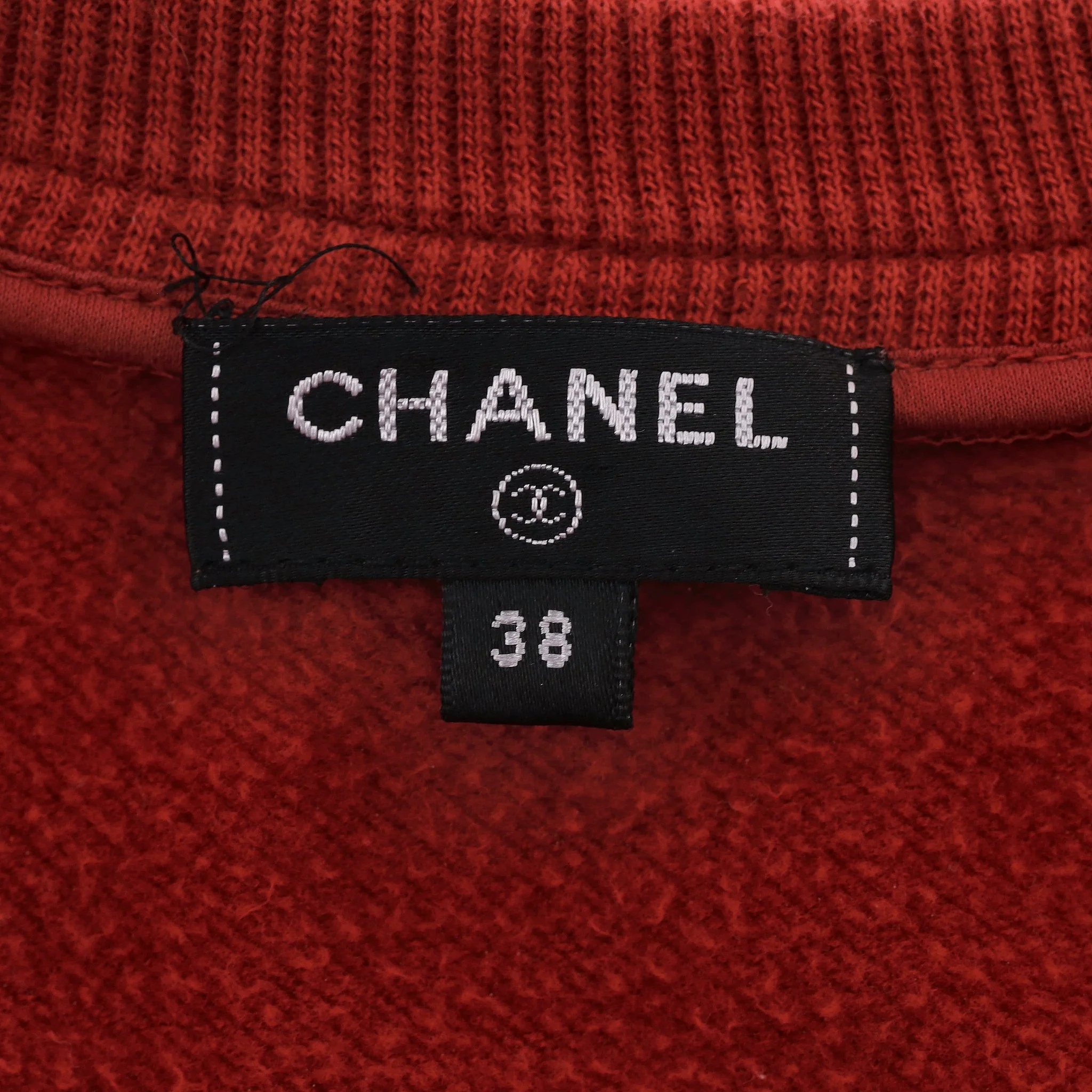 Chanel 'Gabrielle Chanel' Cotton Sweatshirt. Size 38FR - Image 6