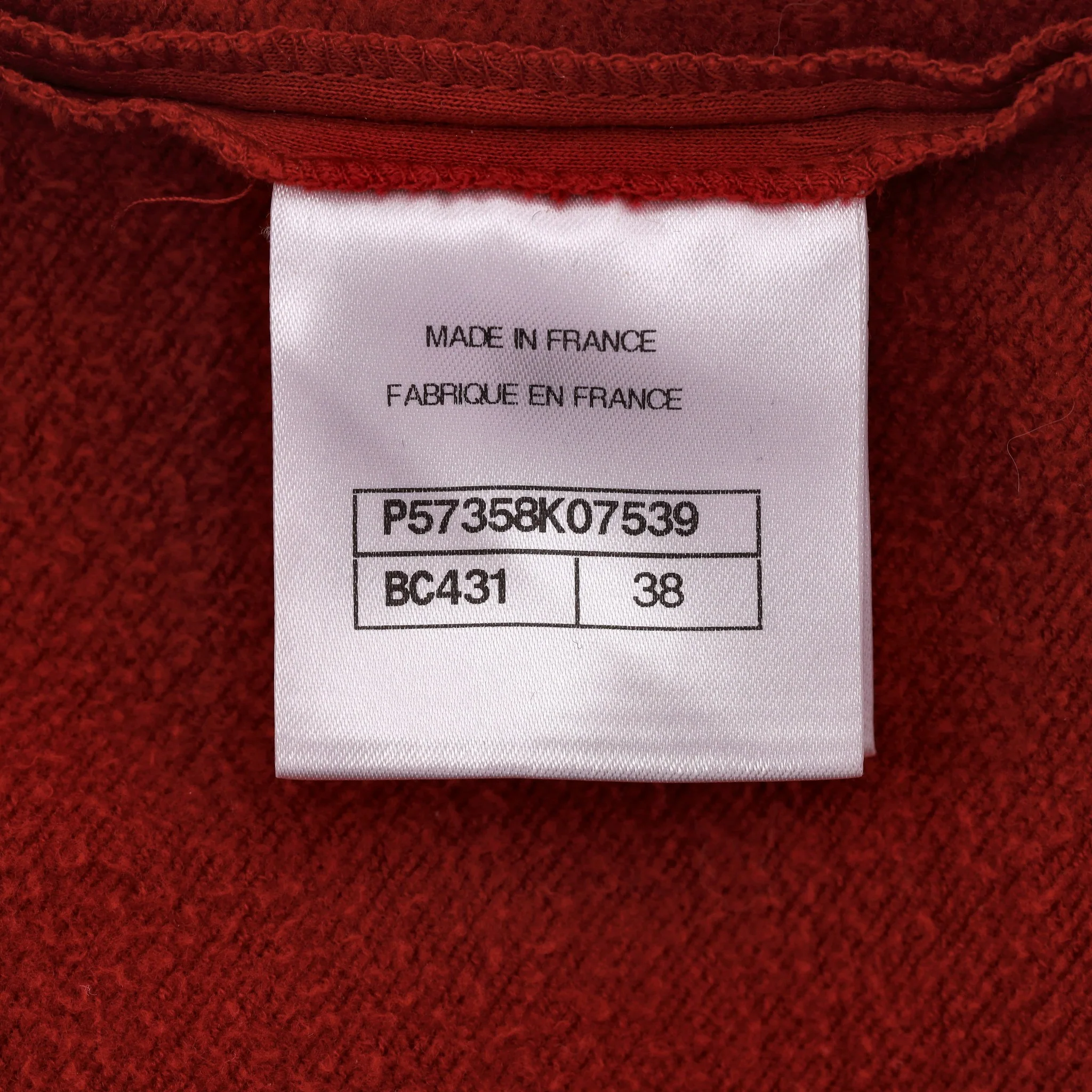 Chanel 'Gabrielle Chanel' Cotton Sweatshirt. Size 38FR - Image 8