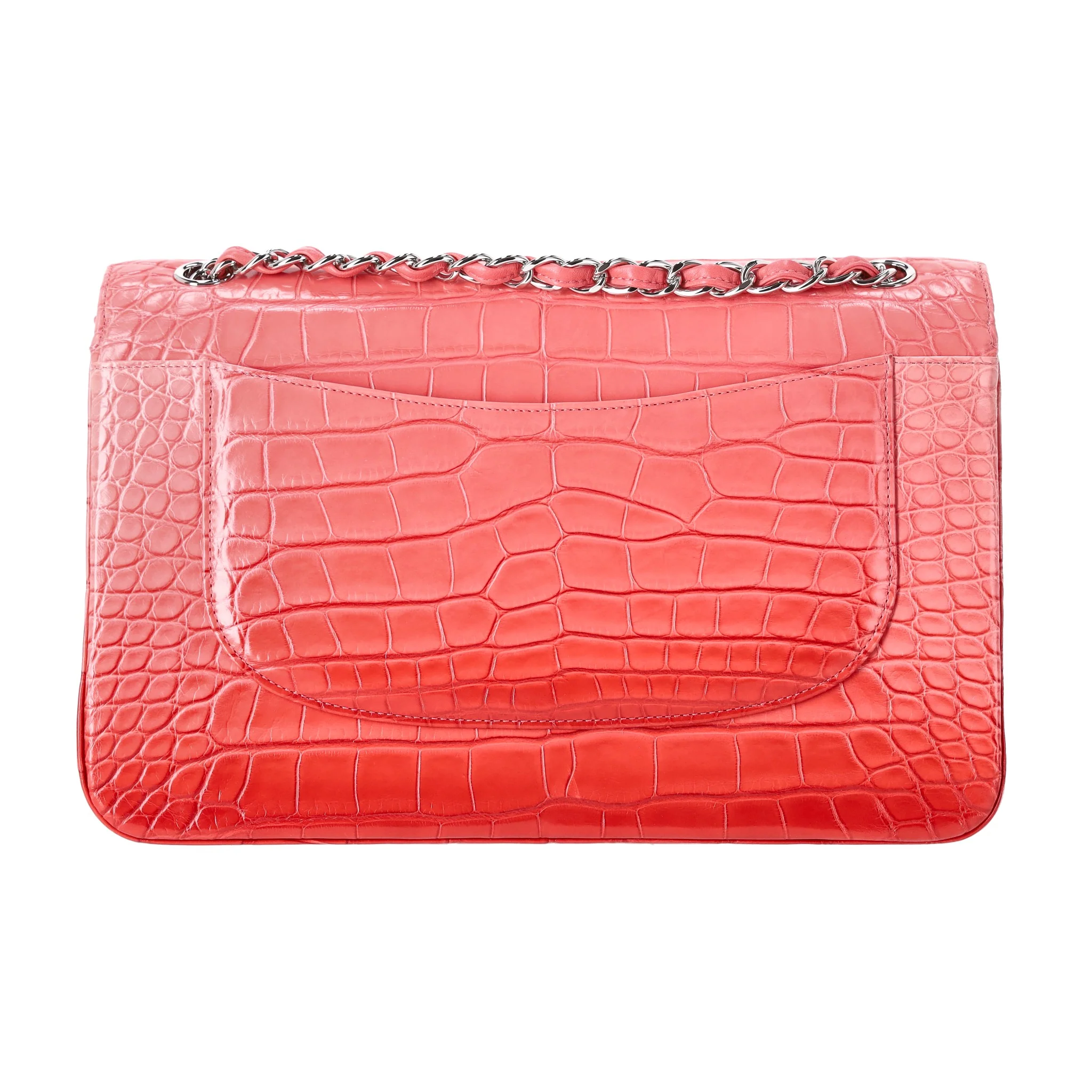 Chanel Jumbo Matte Ombre Alligator Timeless Double Flap Bag - Image 6