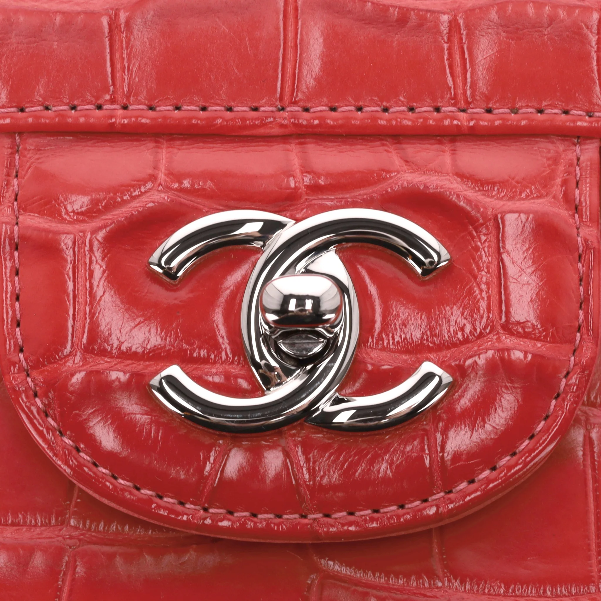 Chanel Jumbo Matte Ombre Alligator Timeless Double Flap Bag - Image 9