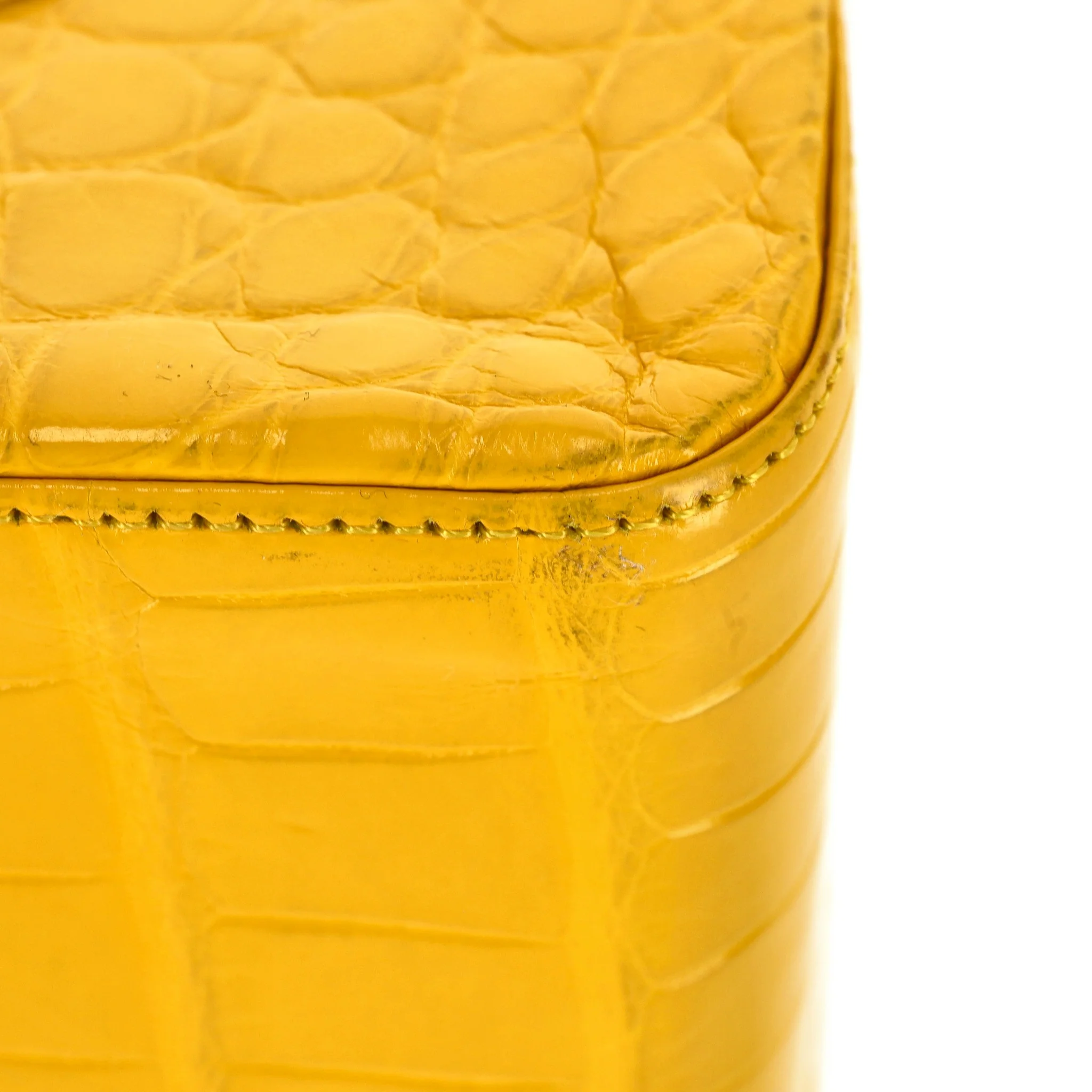 Chanel Jumbo Shiny Alligator Skin Timeless Double Flap Bag - Image 13