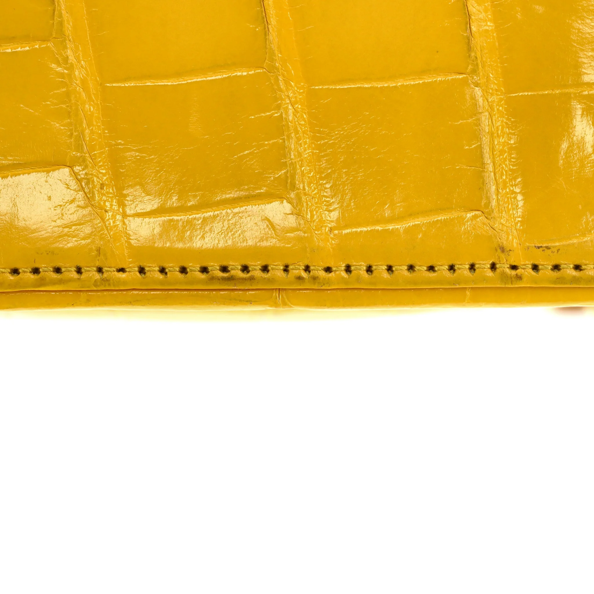 Chanel Jumbo Shiny Alligator Skin Timeless Double Flap Bag - Image 15