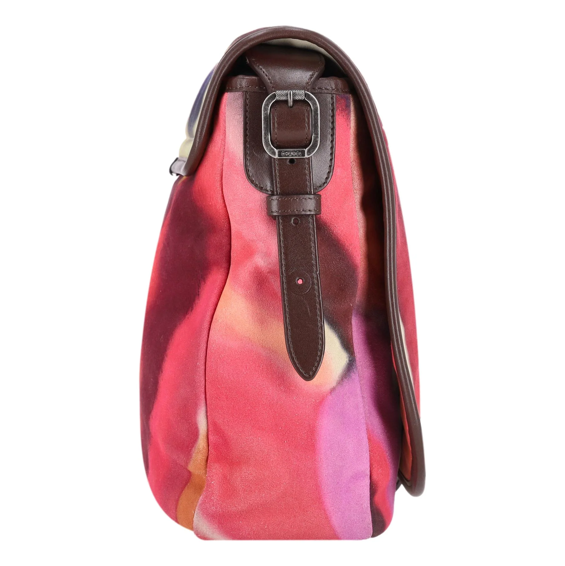 Chanel Limited Edition Graffiti Flower Power Nubuck Messenger Bag - Image 4