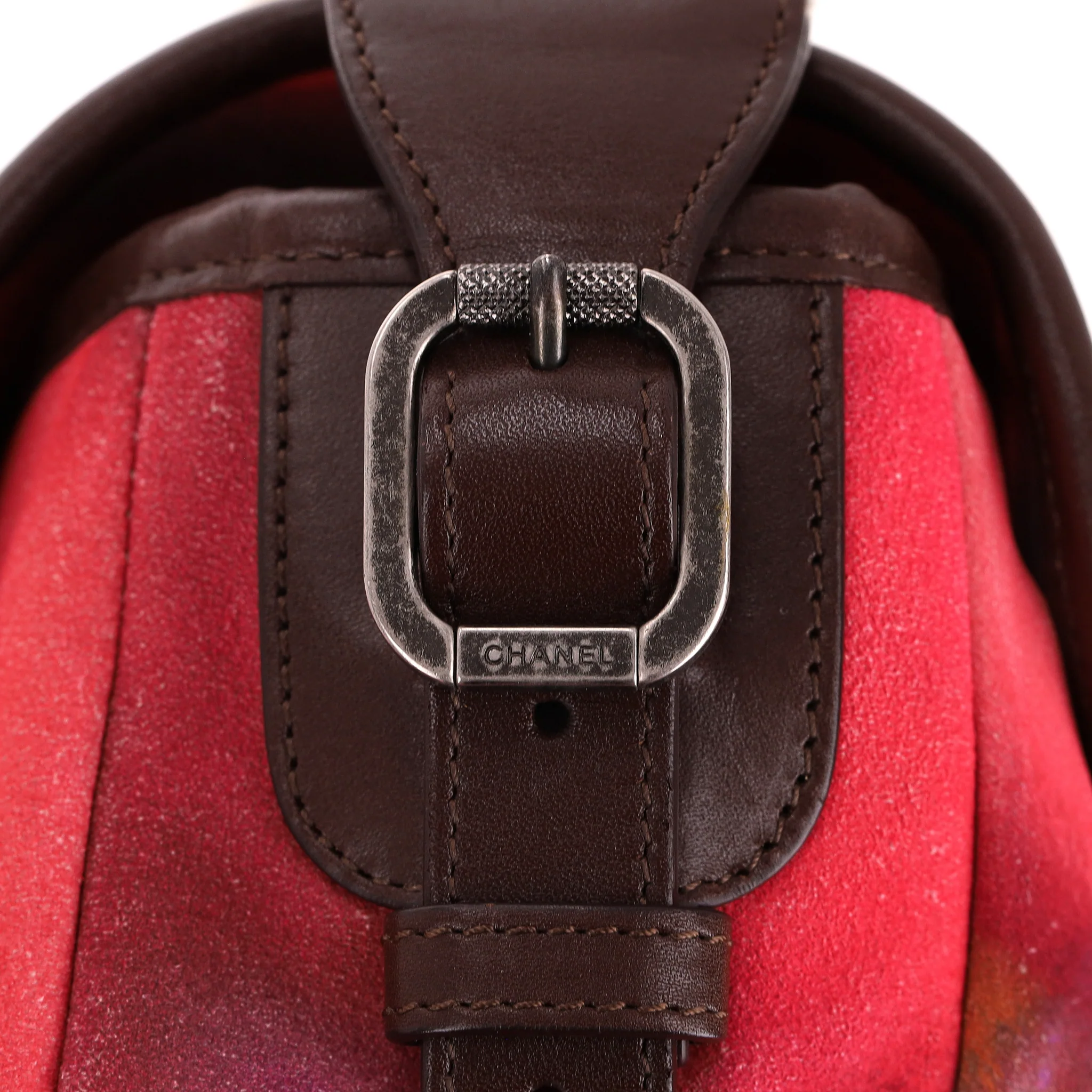 Chanel Limited Edition Graffiti Flower Power Nubuck Messenger Bag - Image 9