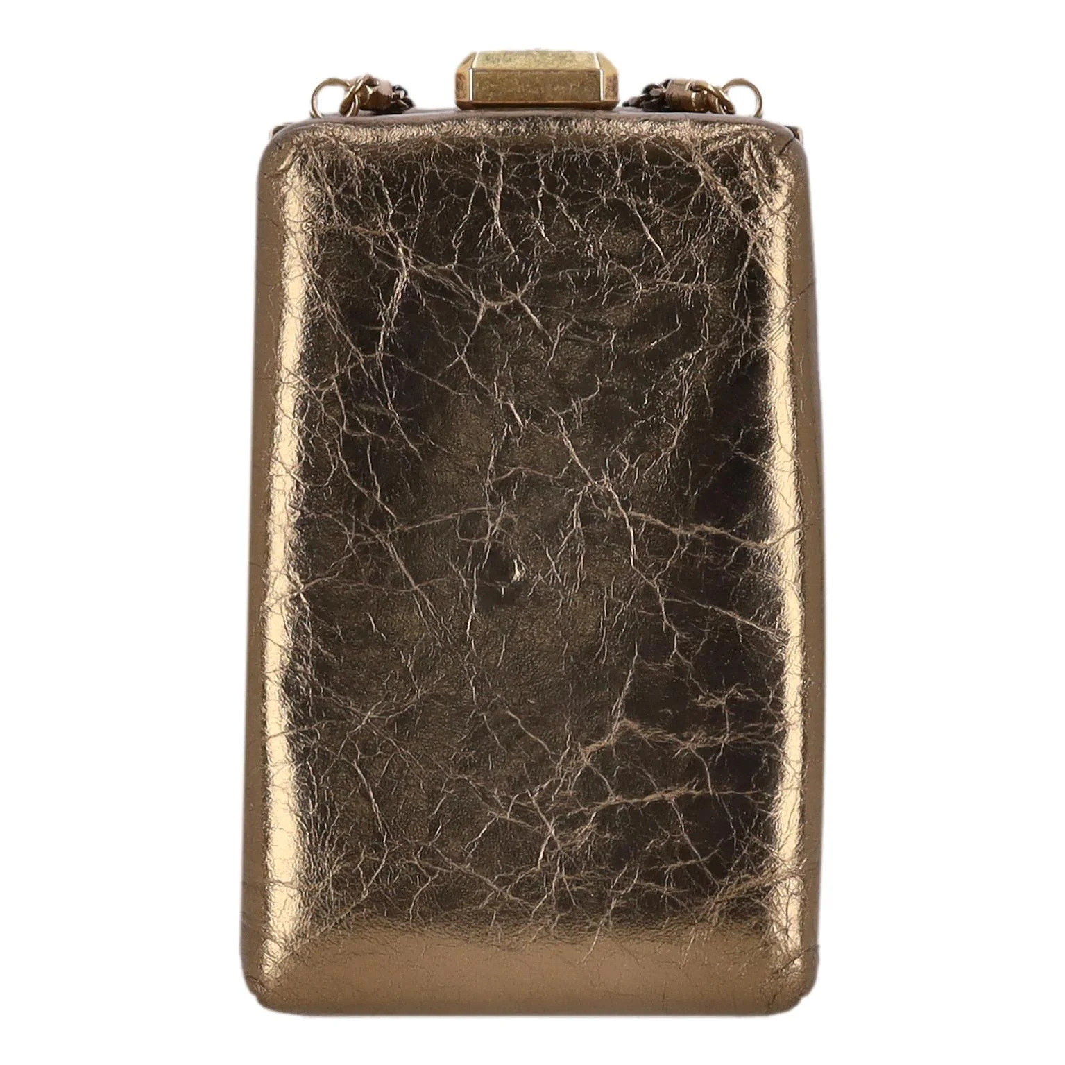 Chanel Paris Rome Collection Metiers Ltd Edition Kiss Me Lock Leather & Crystal Bag - Image 5