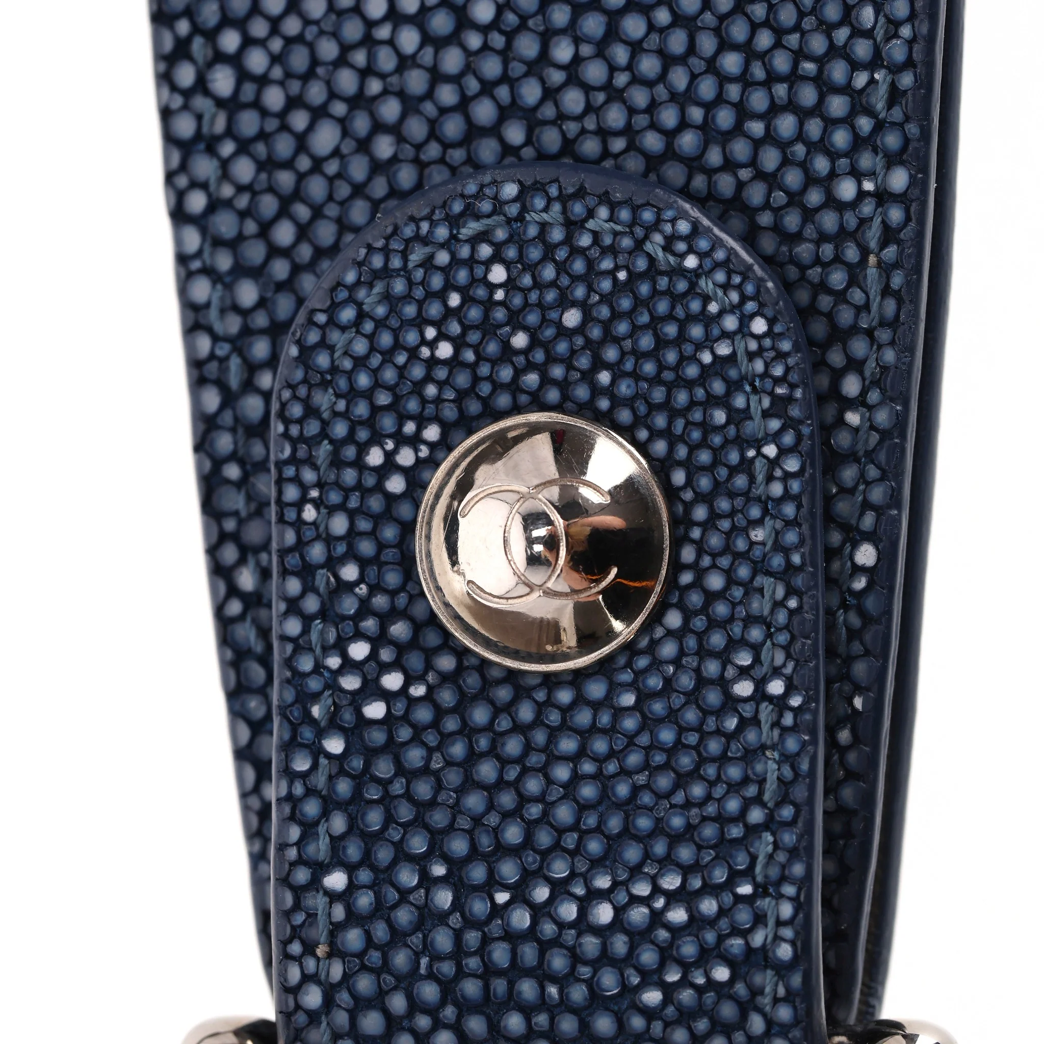 Chanel Ltd Edition Leather & Galuchat Stingray Boy Bag - Image 11