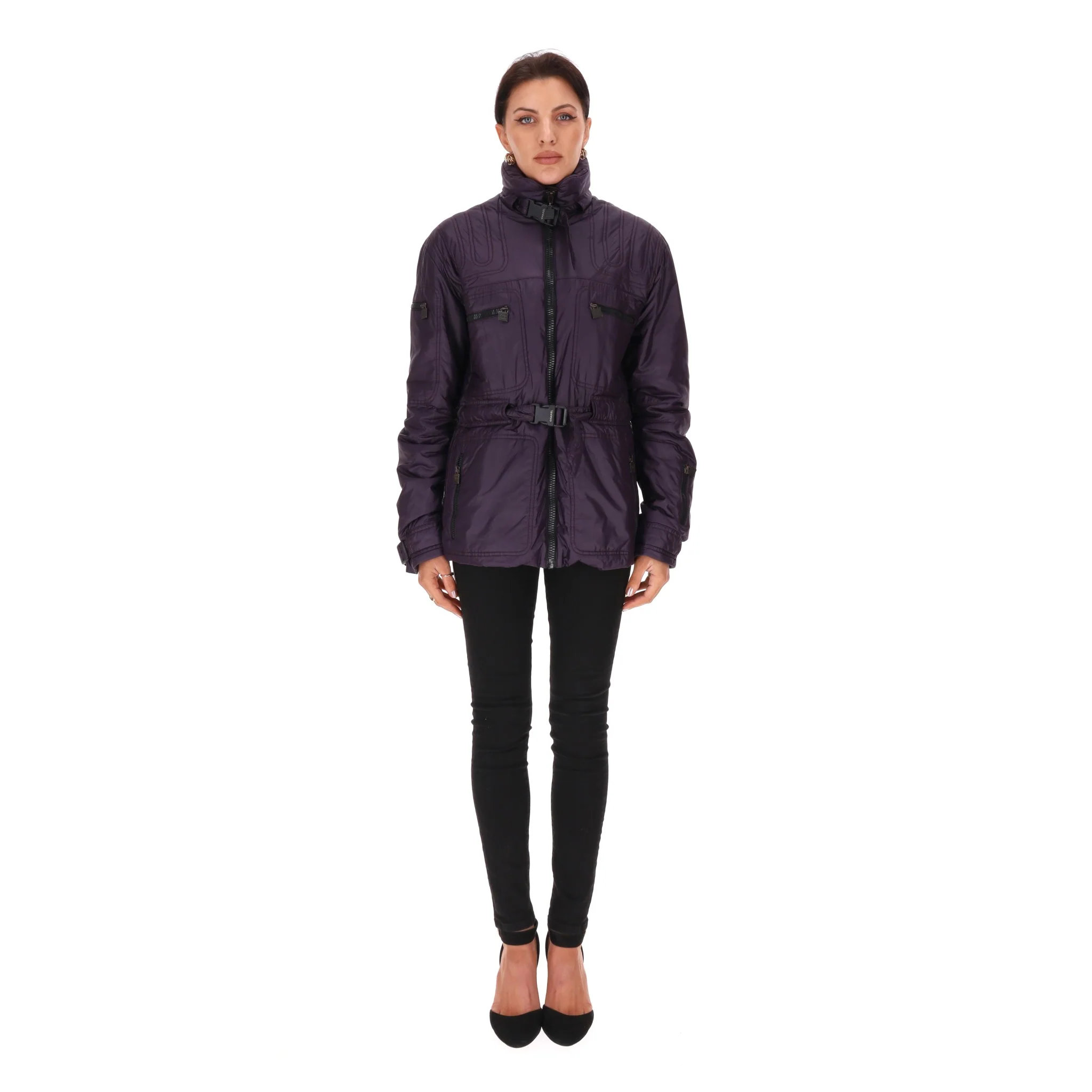 Chanel Metallic Coat. Size 40FR - Image 2