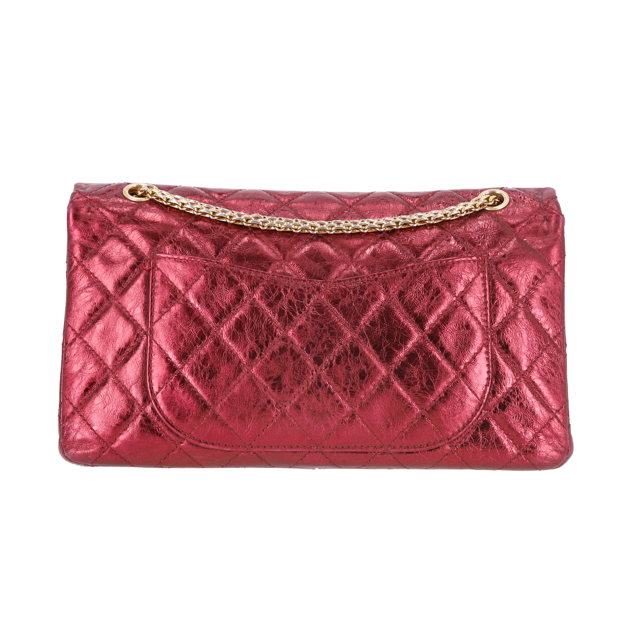 Chanel Metallic Quilted Calfskin 2.55 Reissue 227 Flap Bag - Image 3